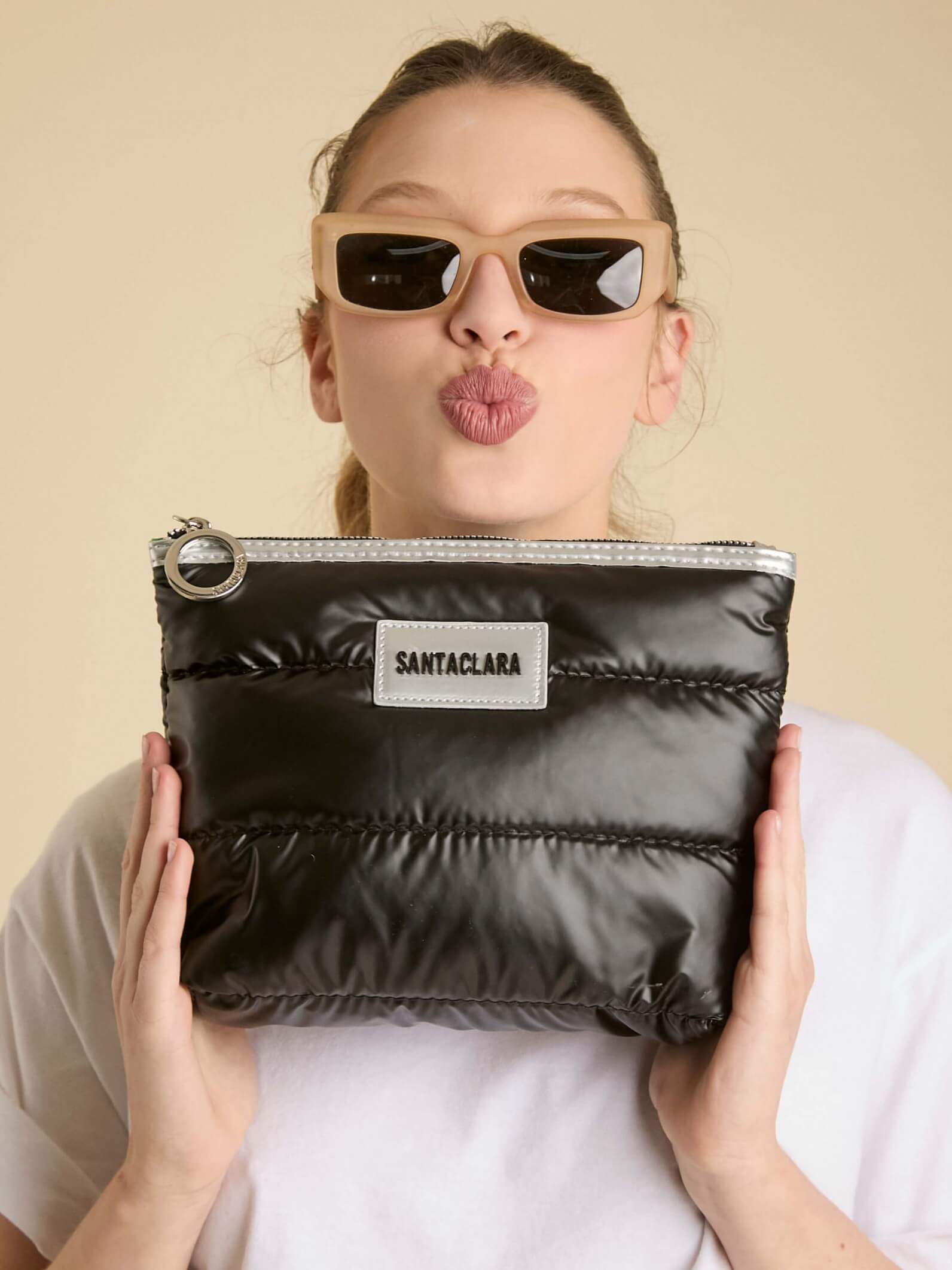 Neceser Puffer Negro