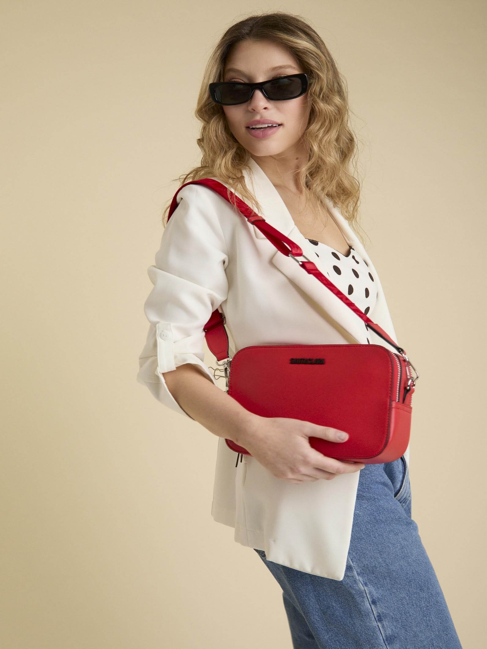 Bandolera Freya Roja Básica