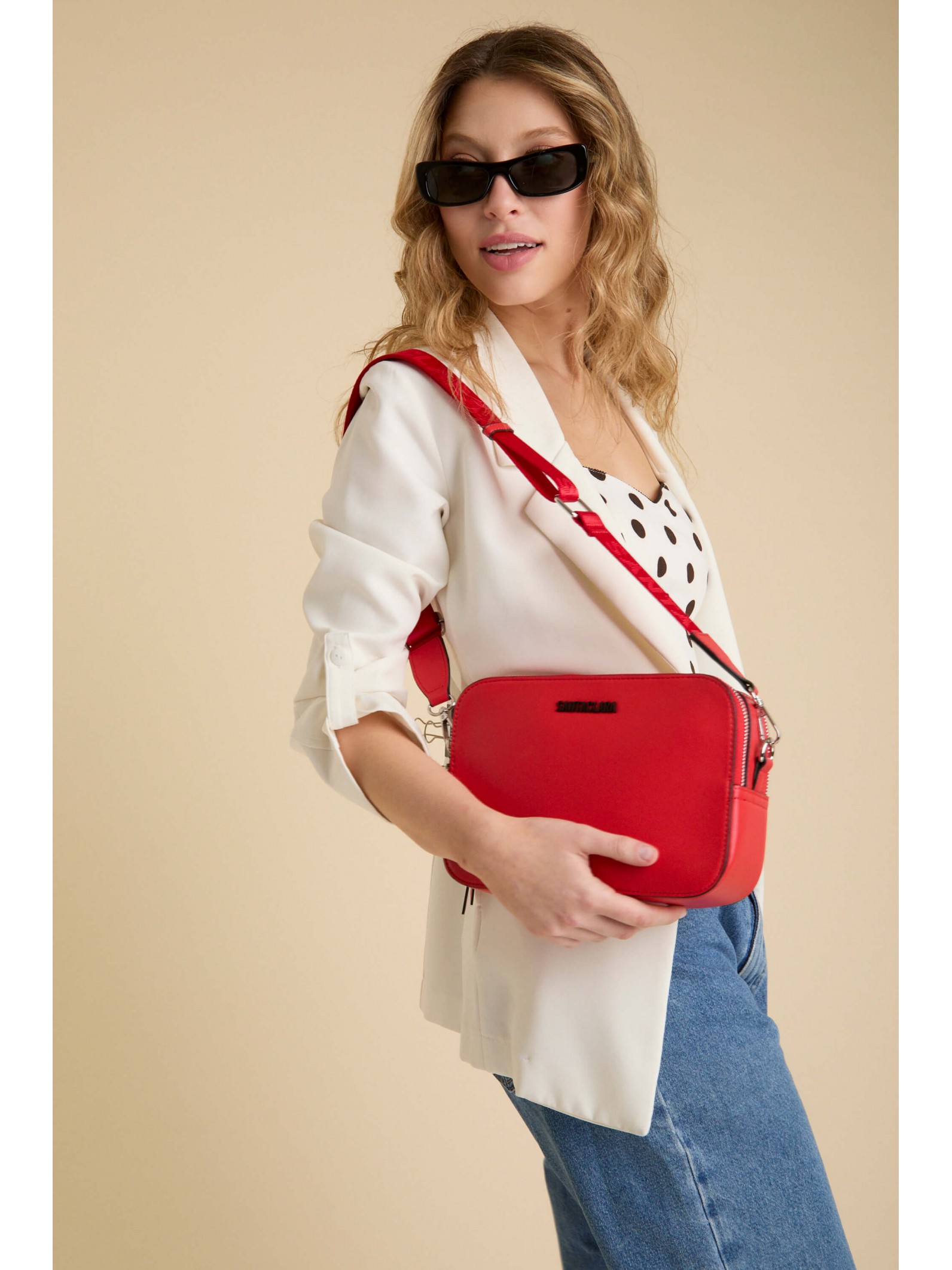 Bandolera Freya Roja Básica