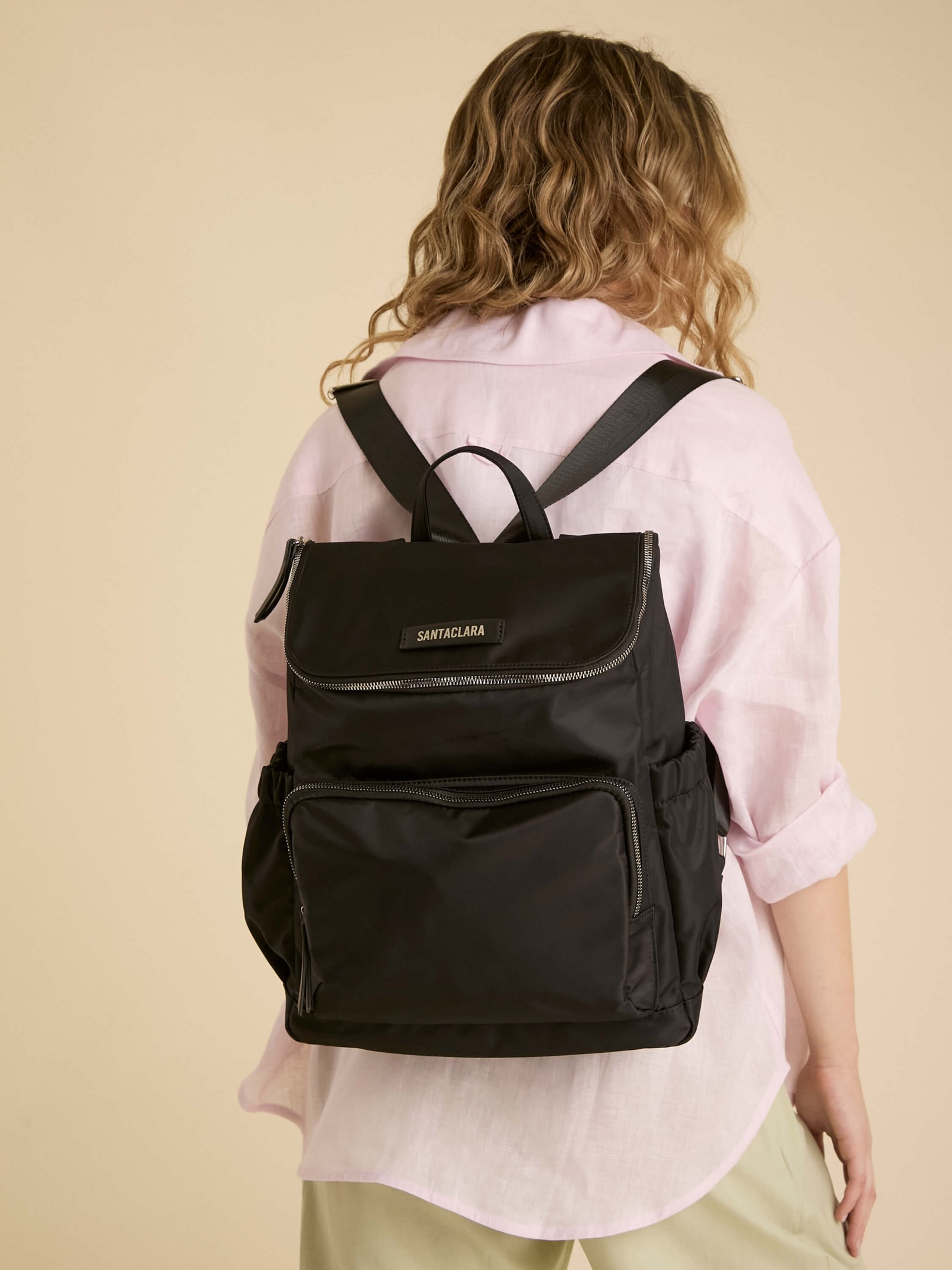Mochila Maternal Nido Negra Con Cambiador Incluído