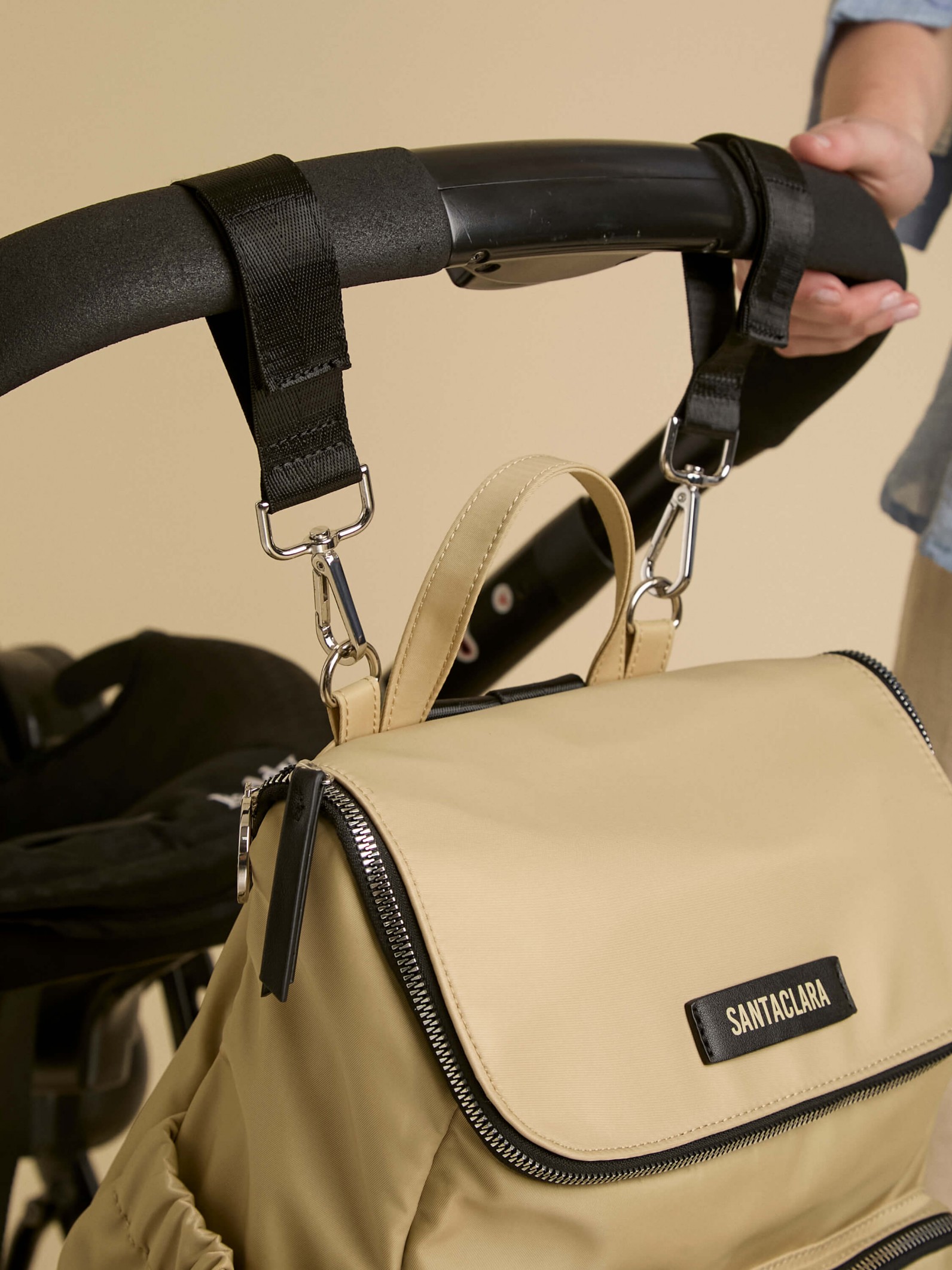 Mochila Maternal Nido Beige Con Cambiador Incluído
