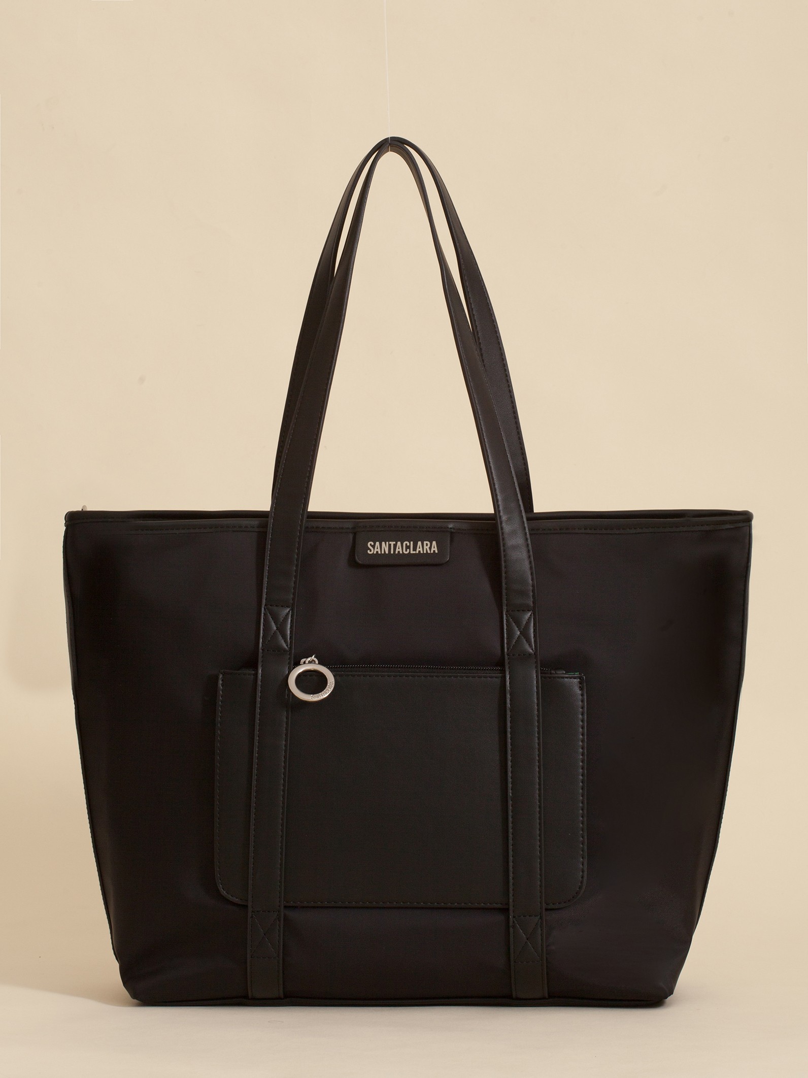 Cartera Maternal Shopper Nido Negra Con Cambiador Incluído