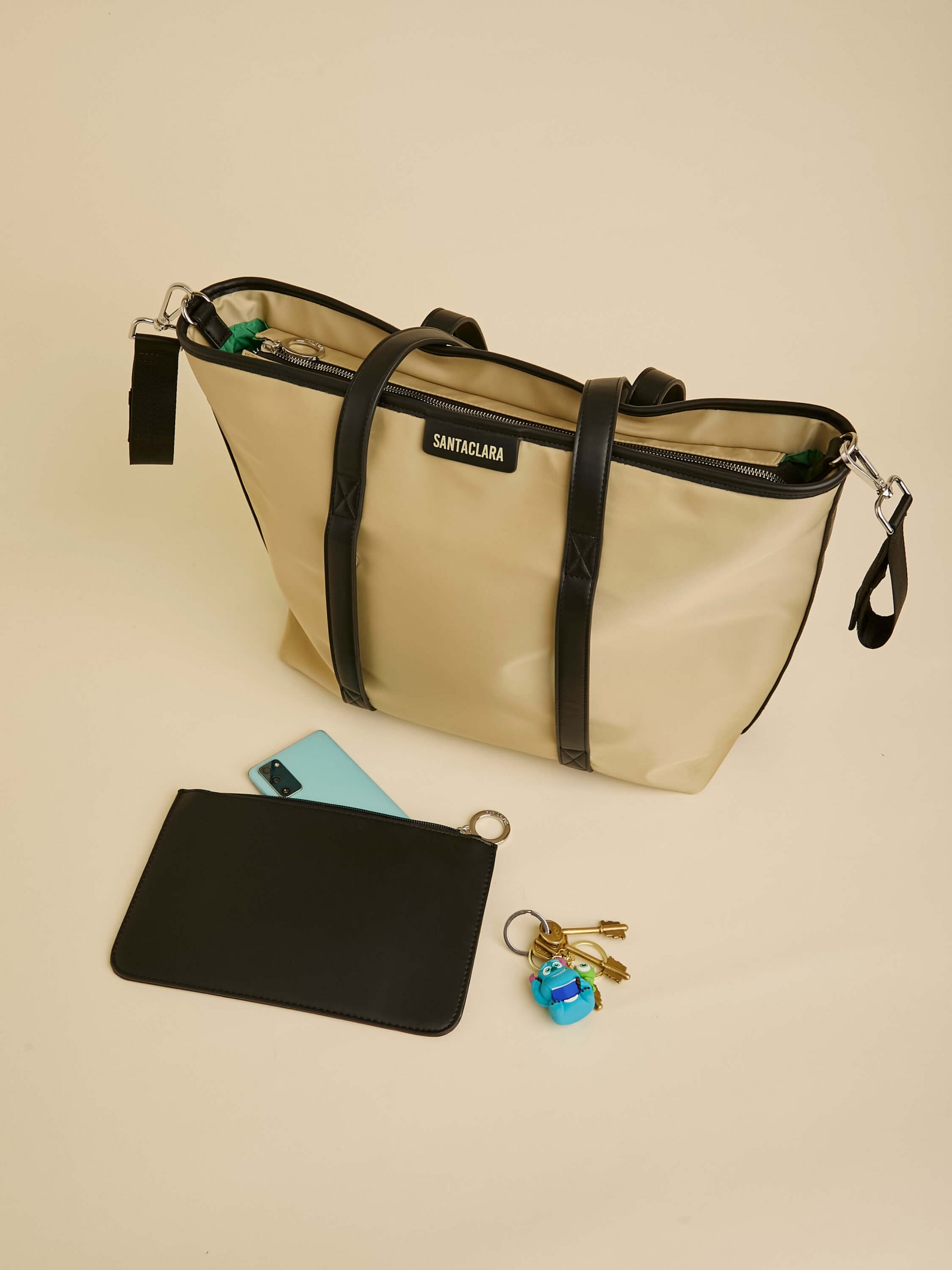 Cartera Maternal Shopper Nido Beige Con Cambiador Incluído