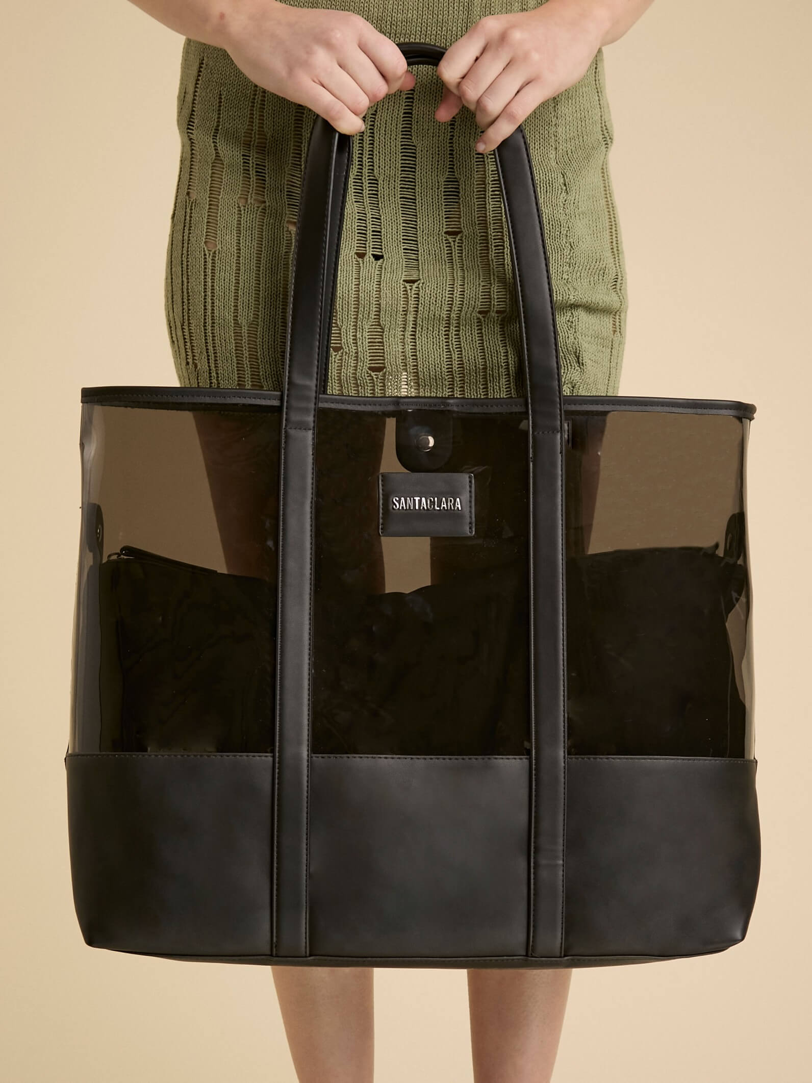 Cartera Shopper Mar Negra De Playa