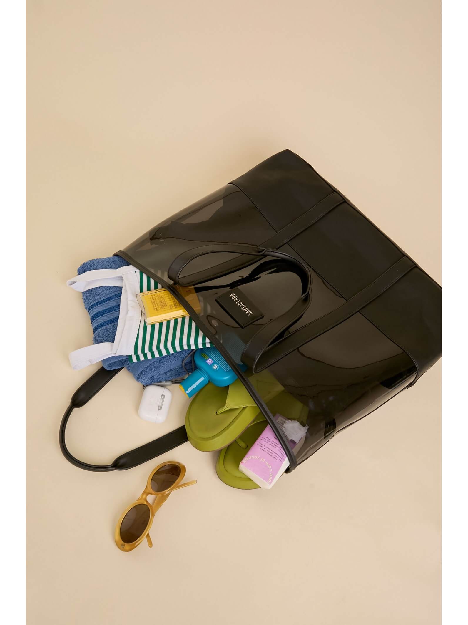 Cartera Shopper Mar Negra De Playa