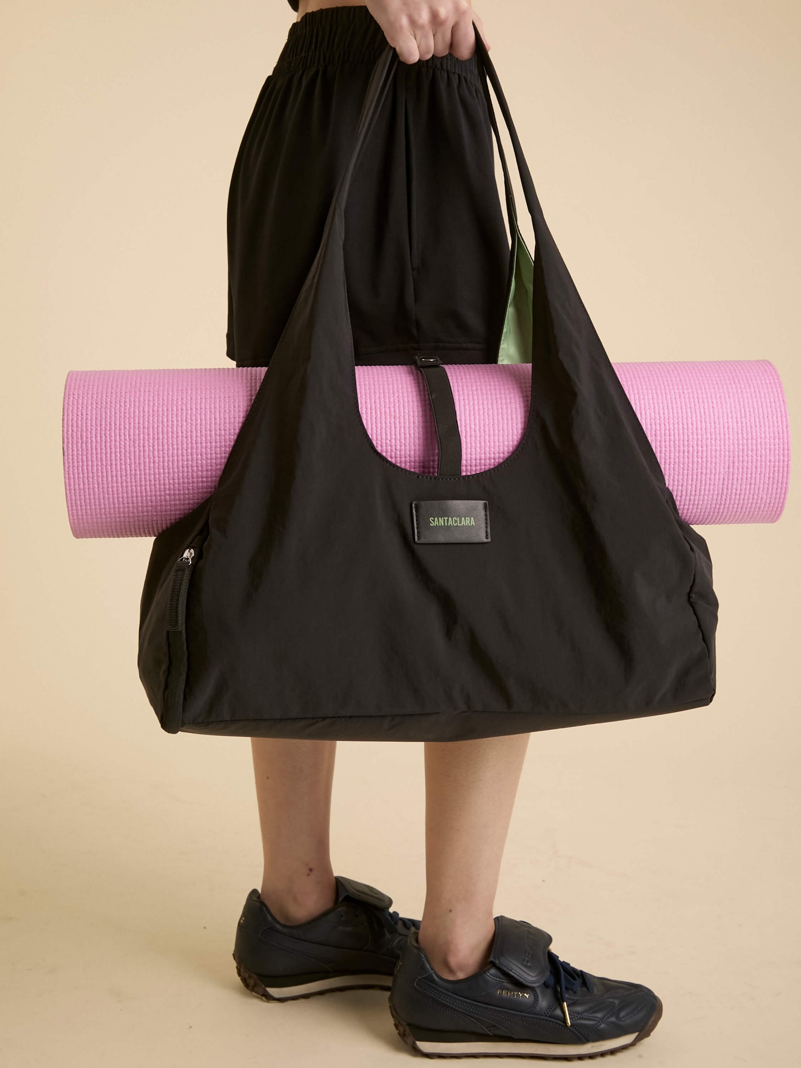 Bolso Aura Negro Porta Mat de Yoga