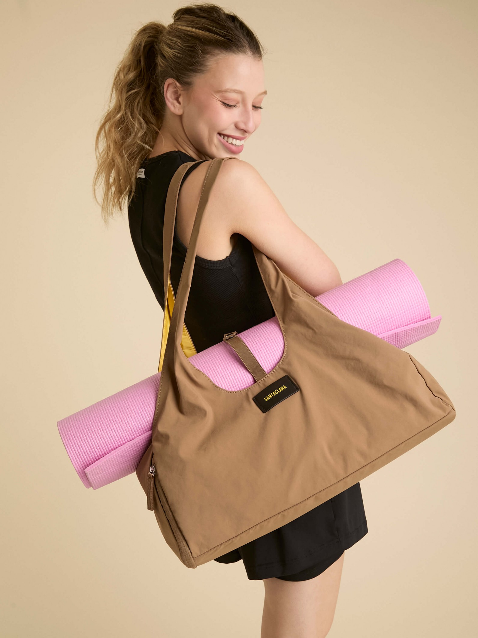Bolso Aura Cafe Porta Mat de Yoga
