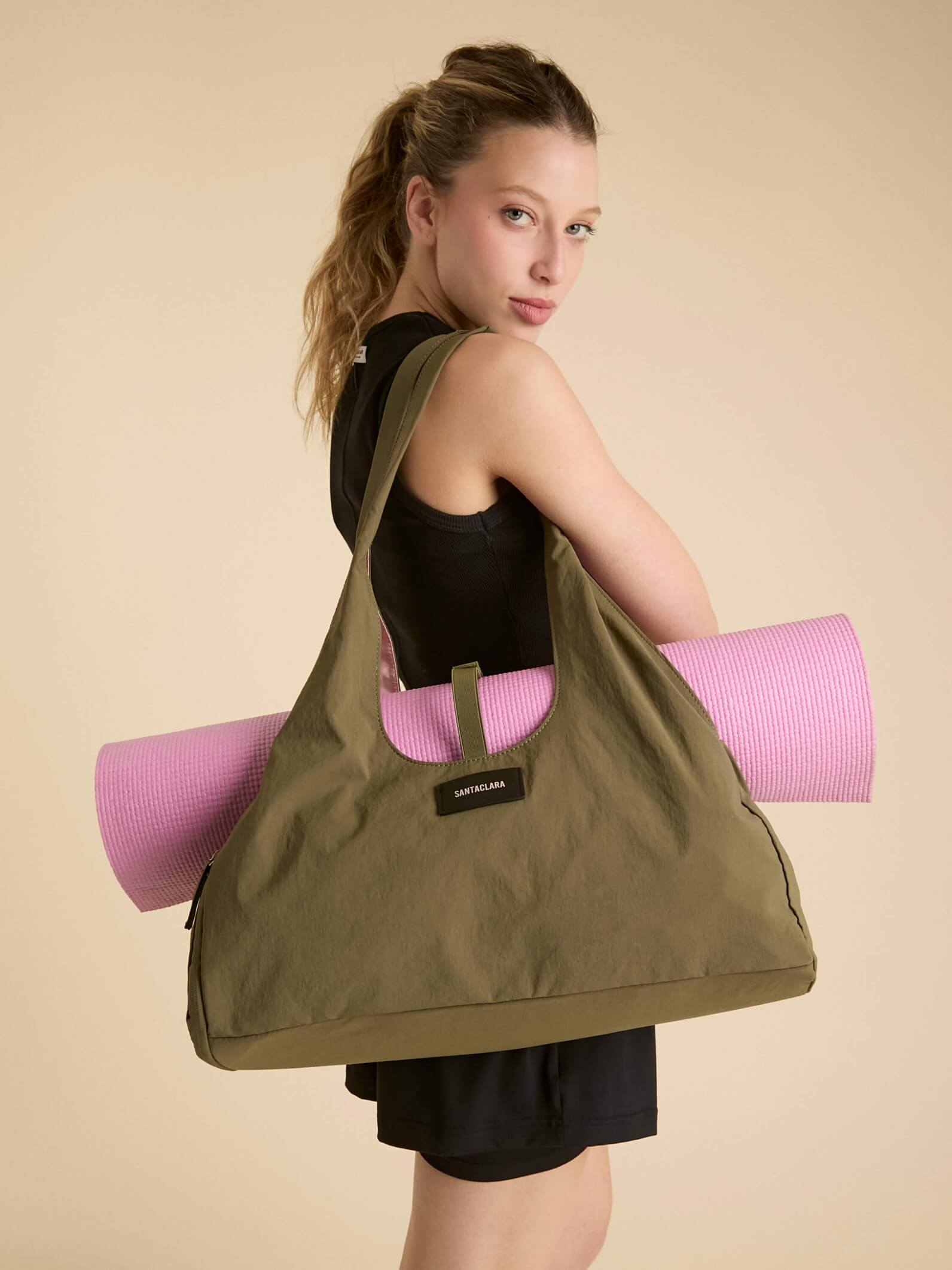 Bolso Aura Militar Porta Mat de Yoga