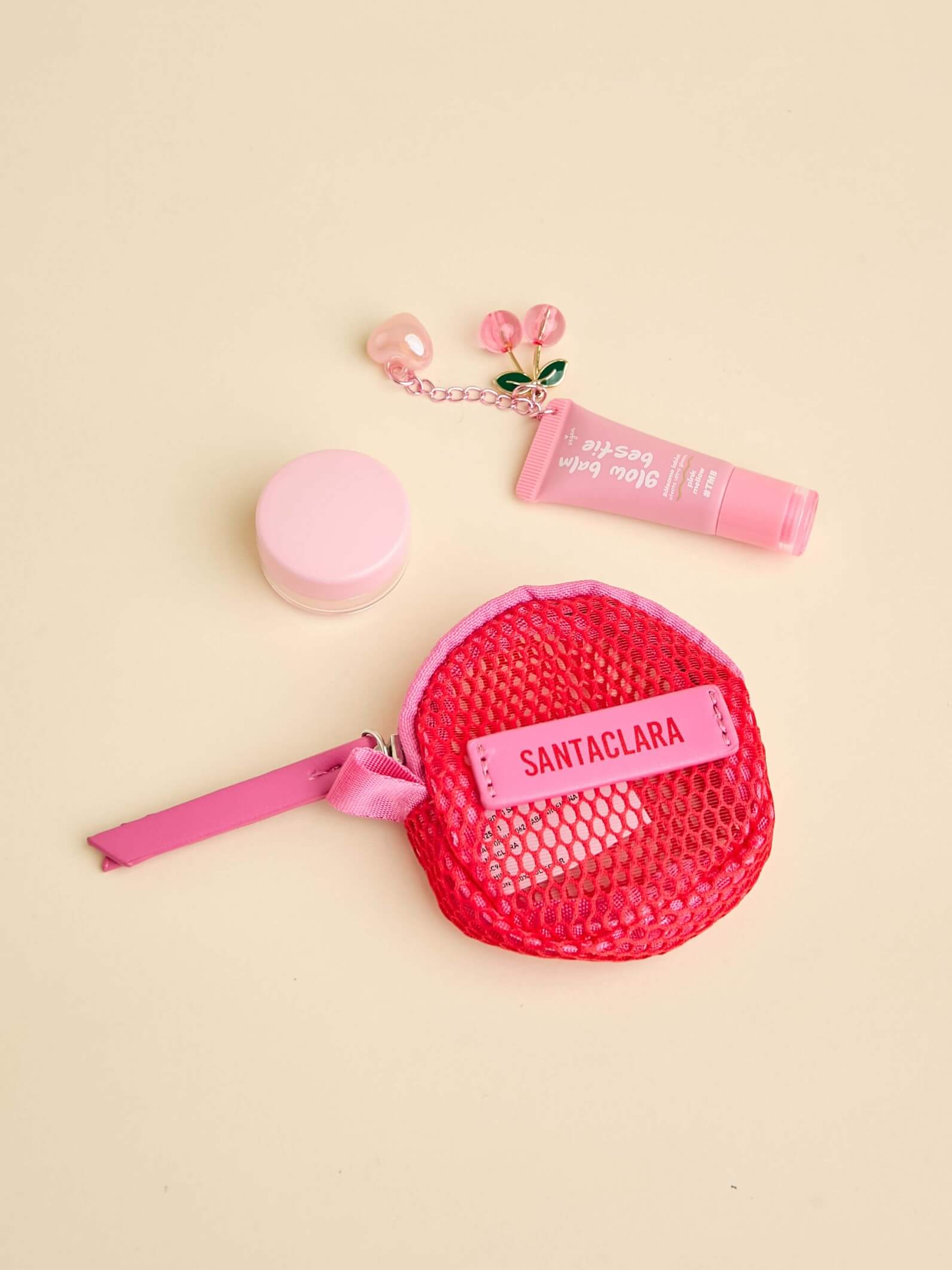 Pouch Mesh Rojo Porta Airpods