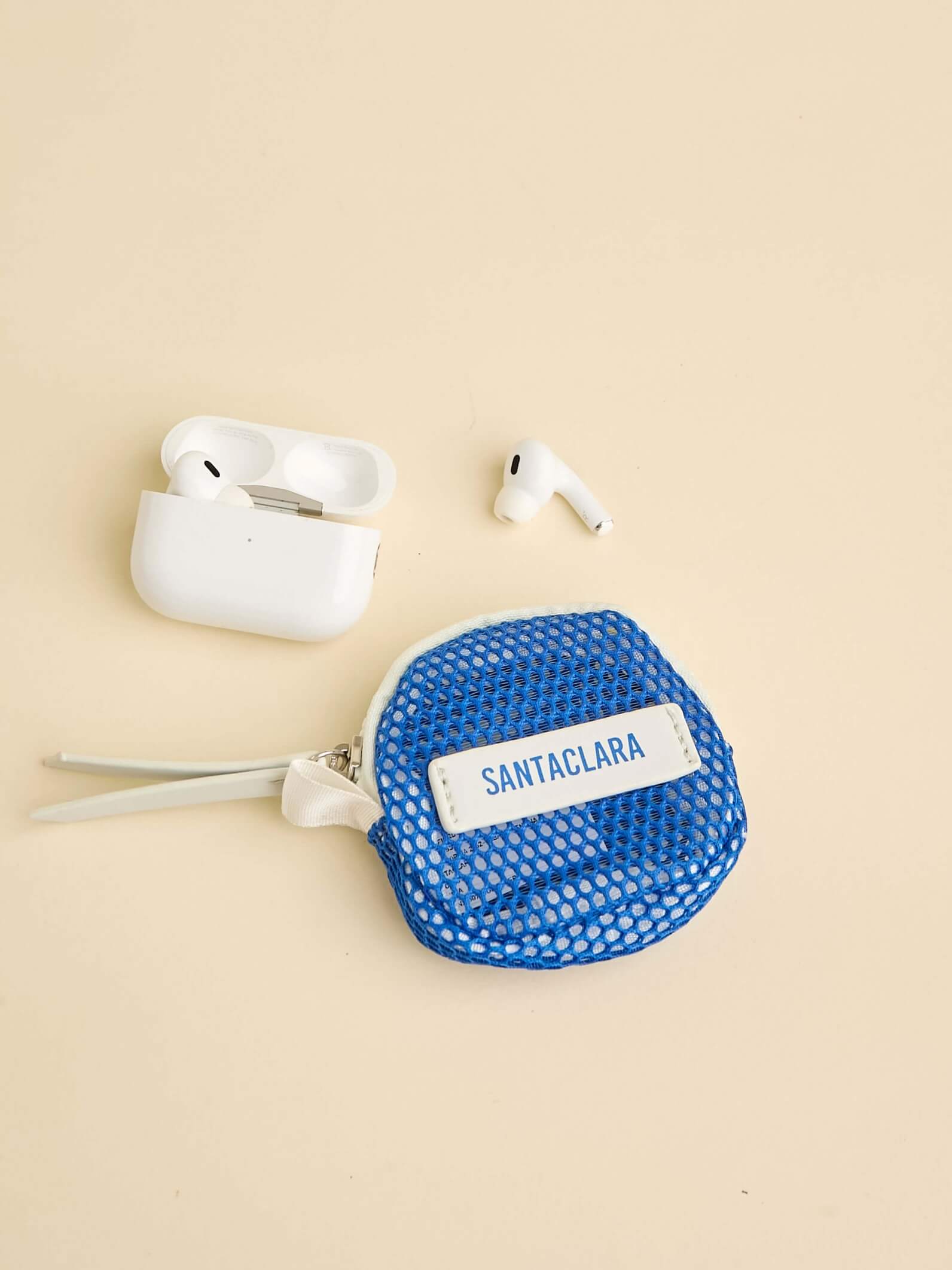 Pouch Mesh Azul Porta Airpods