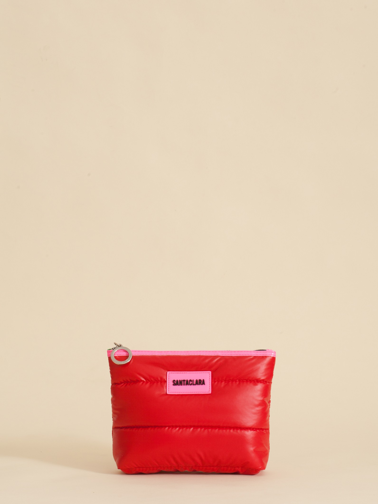 Set de Neceseres x3 Puffer Color Rojo