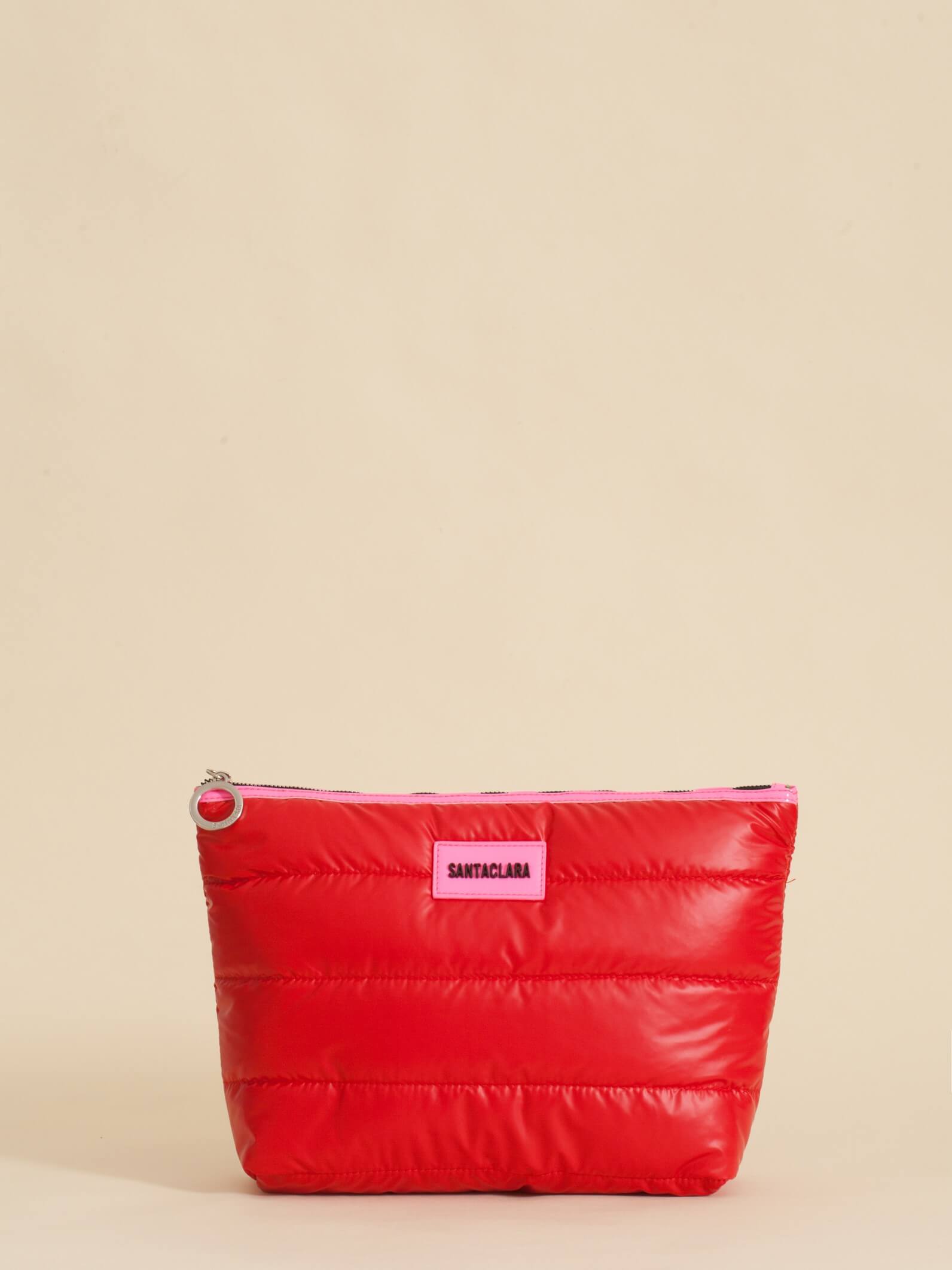 Set de Neceseres x3 Puffer Color Rojo