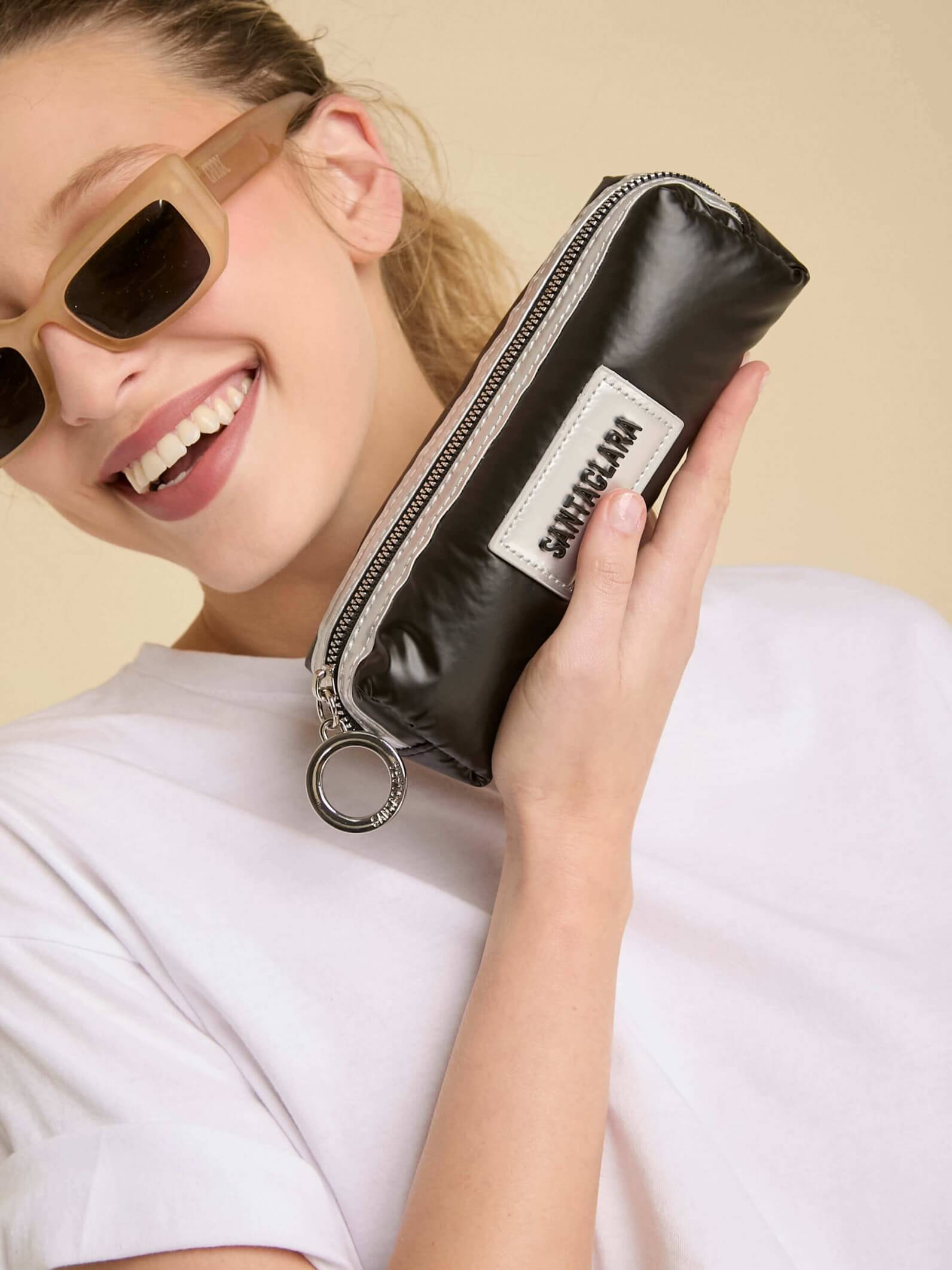 Set de Neceseres x3 Puffer Color Negro