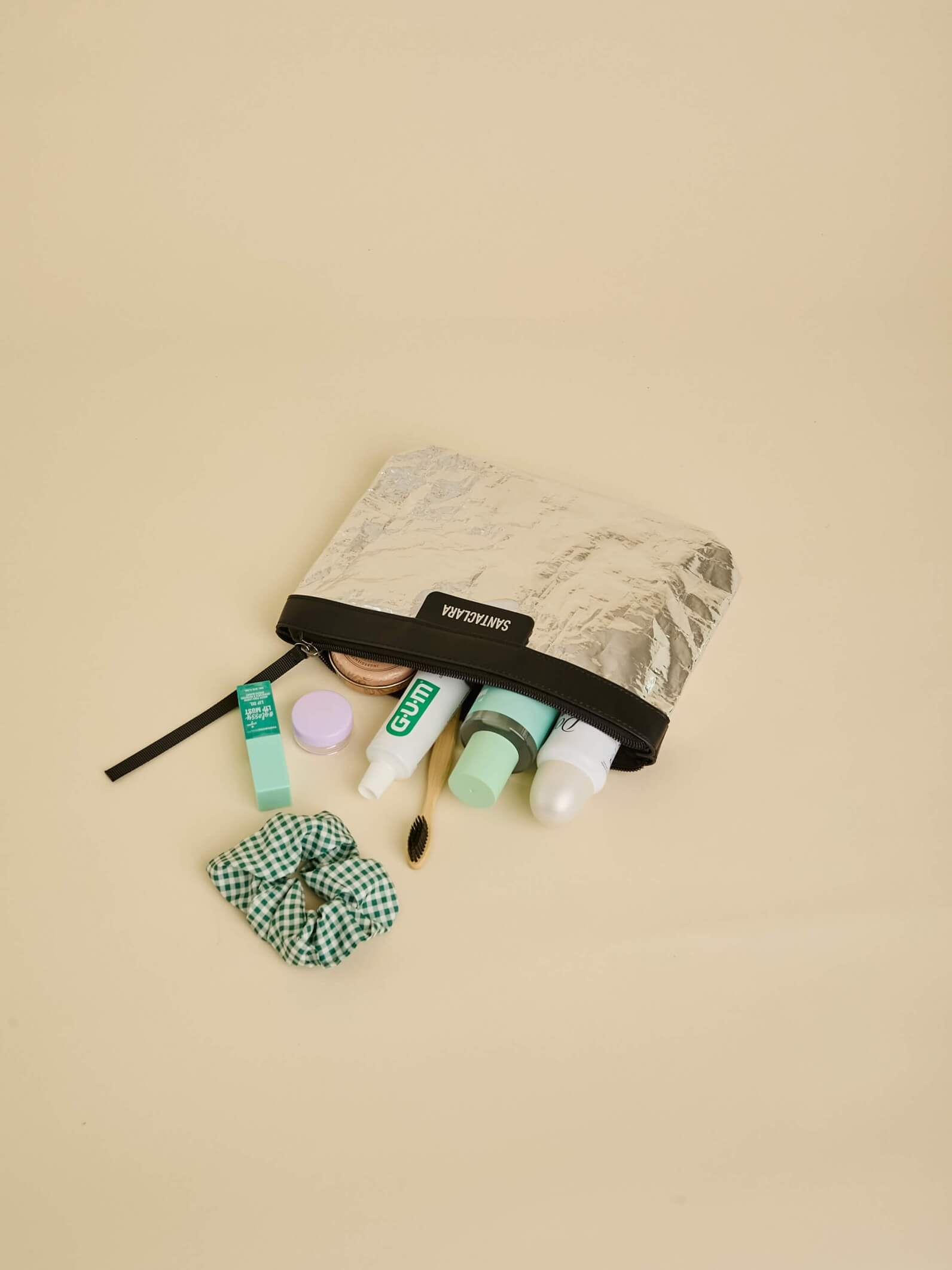 Set Bolso Tote Bag + Neceser Nomade Color Plata