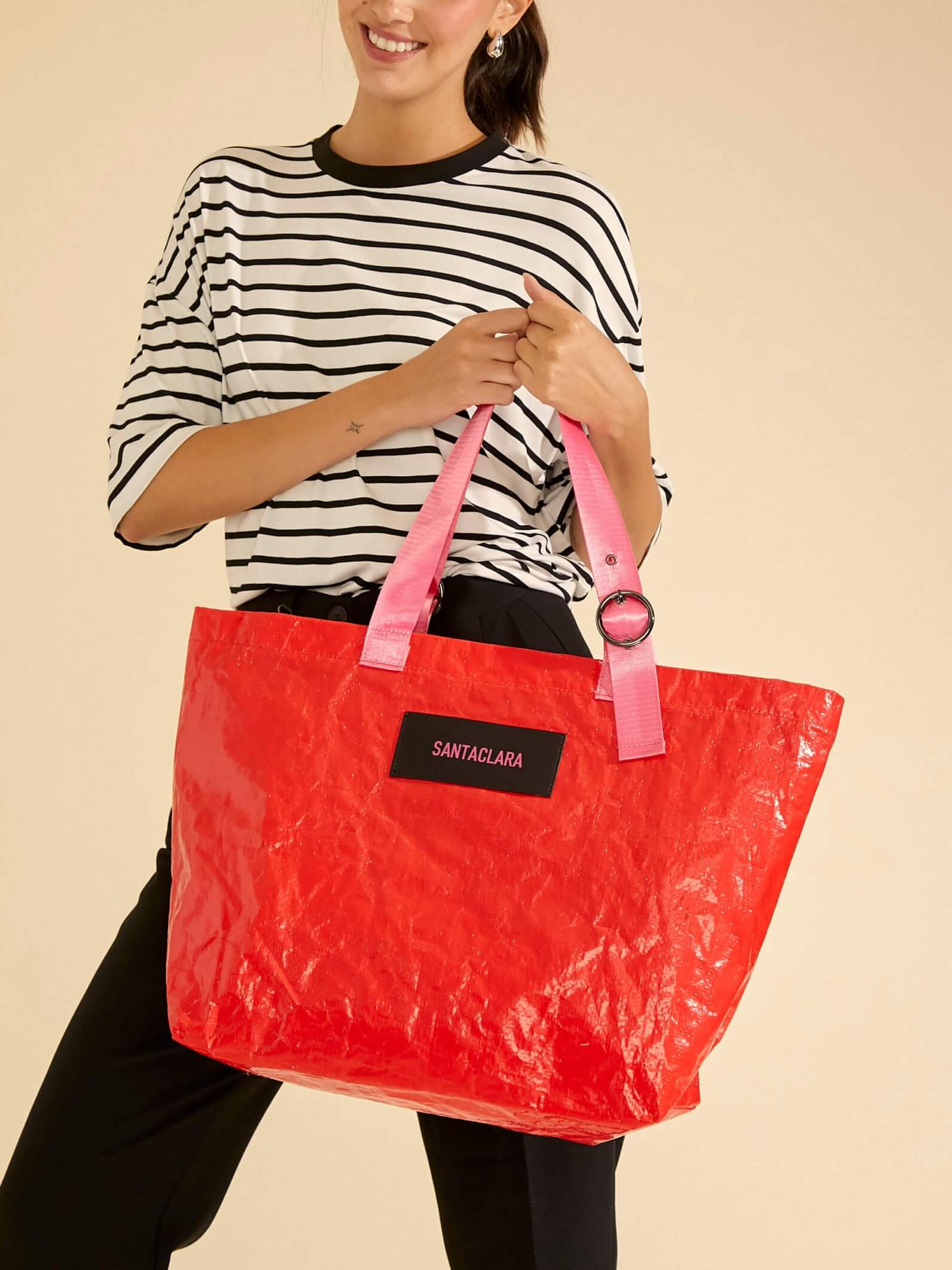 Set Bolso Tote Bag + Neceser Nomade Color Rojo