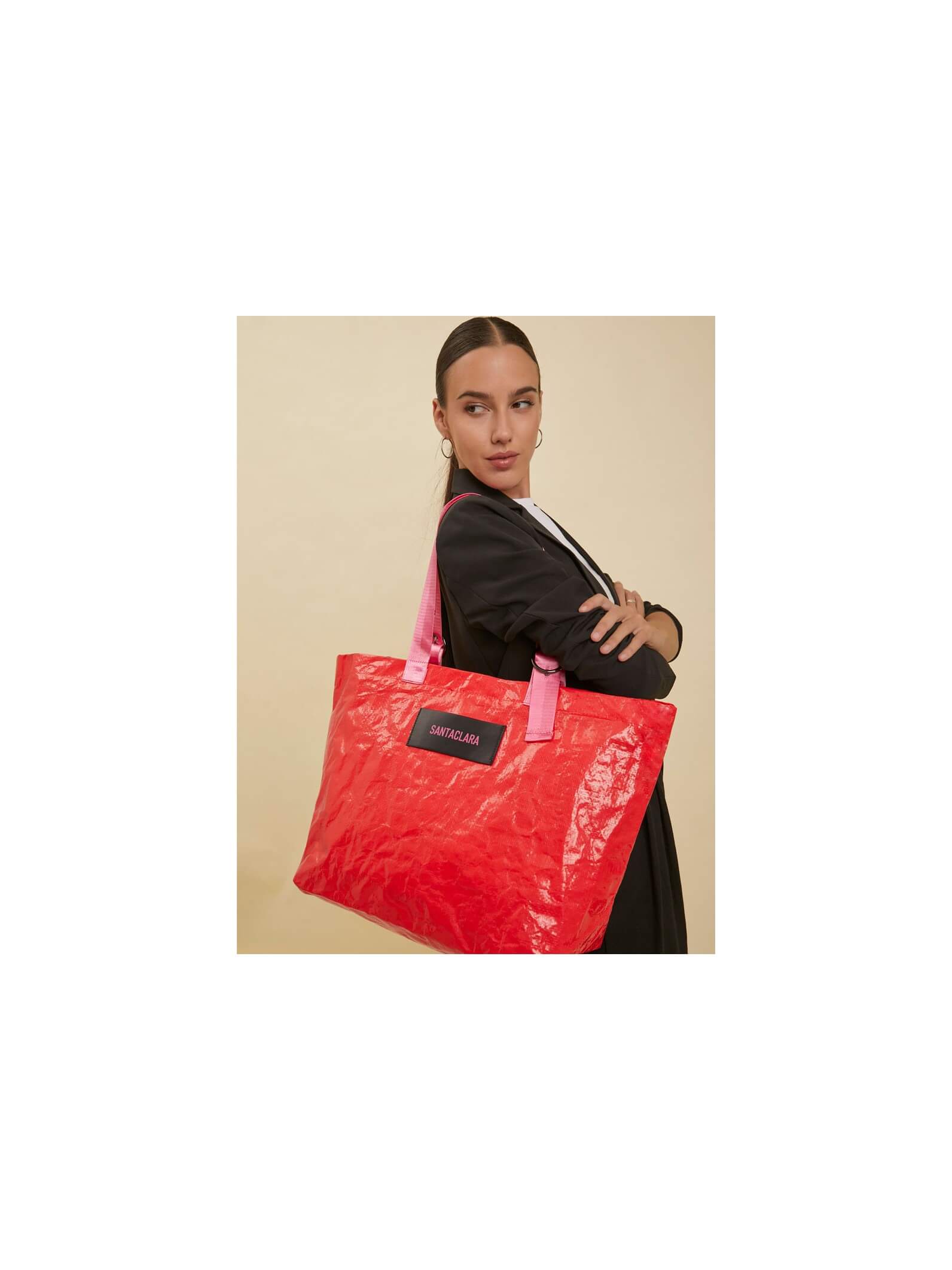 Set Bolso Tote Bag + Neceser Nomade Color Rojo