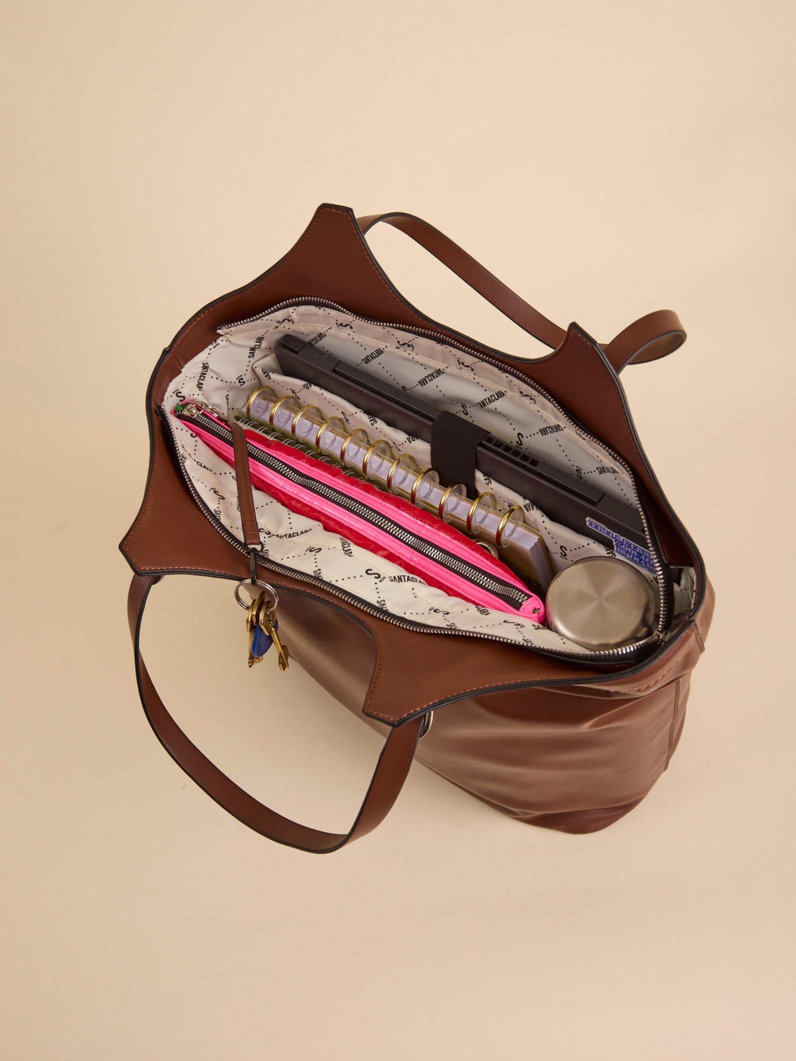 Maxibolso Fran Chocolate Porta Notebook