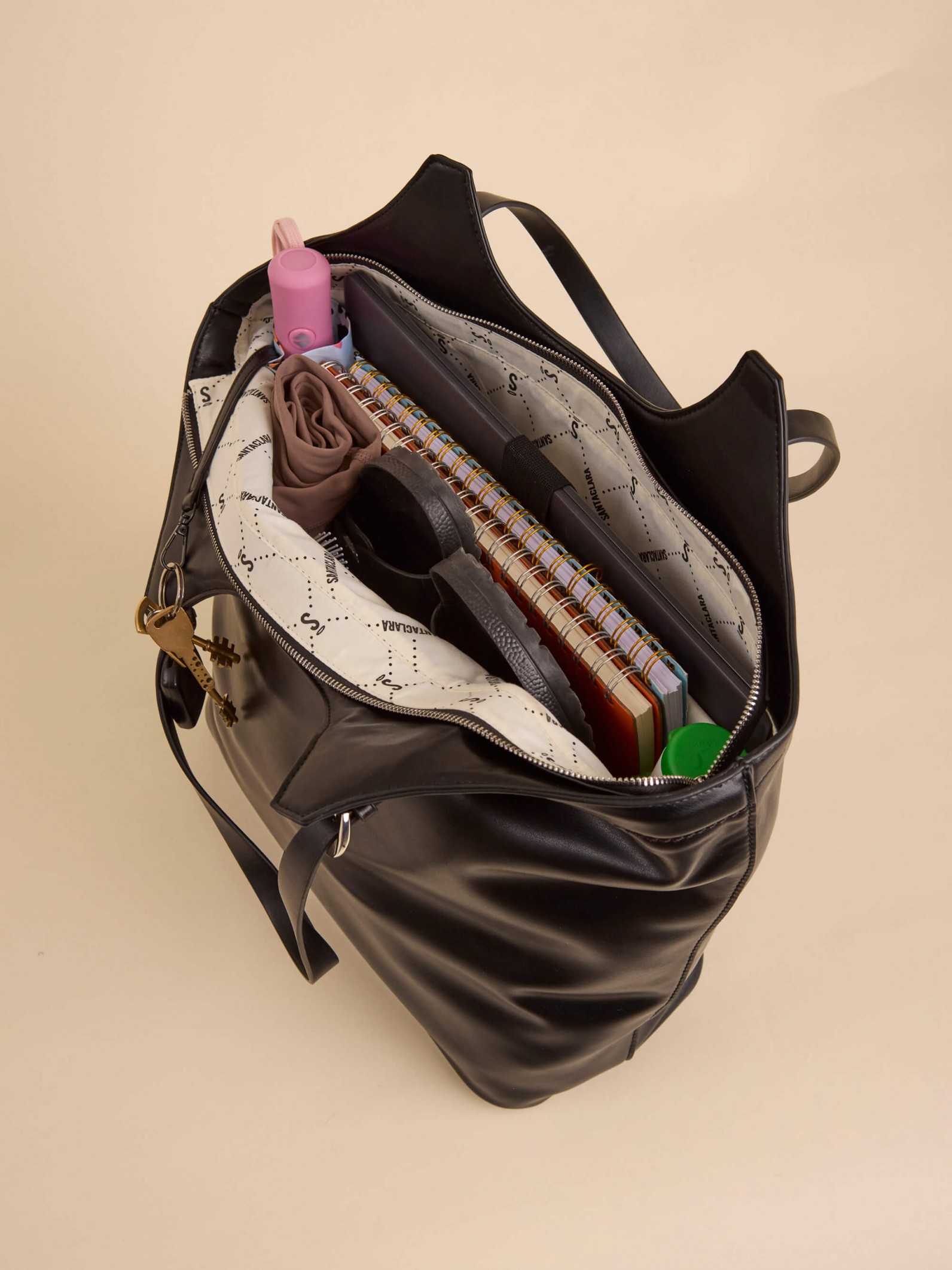 Maxibolso Fran Negro Porta Notebook