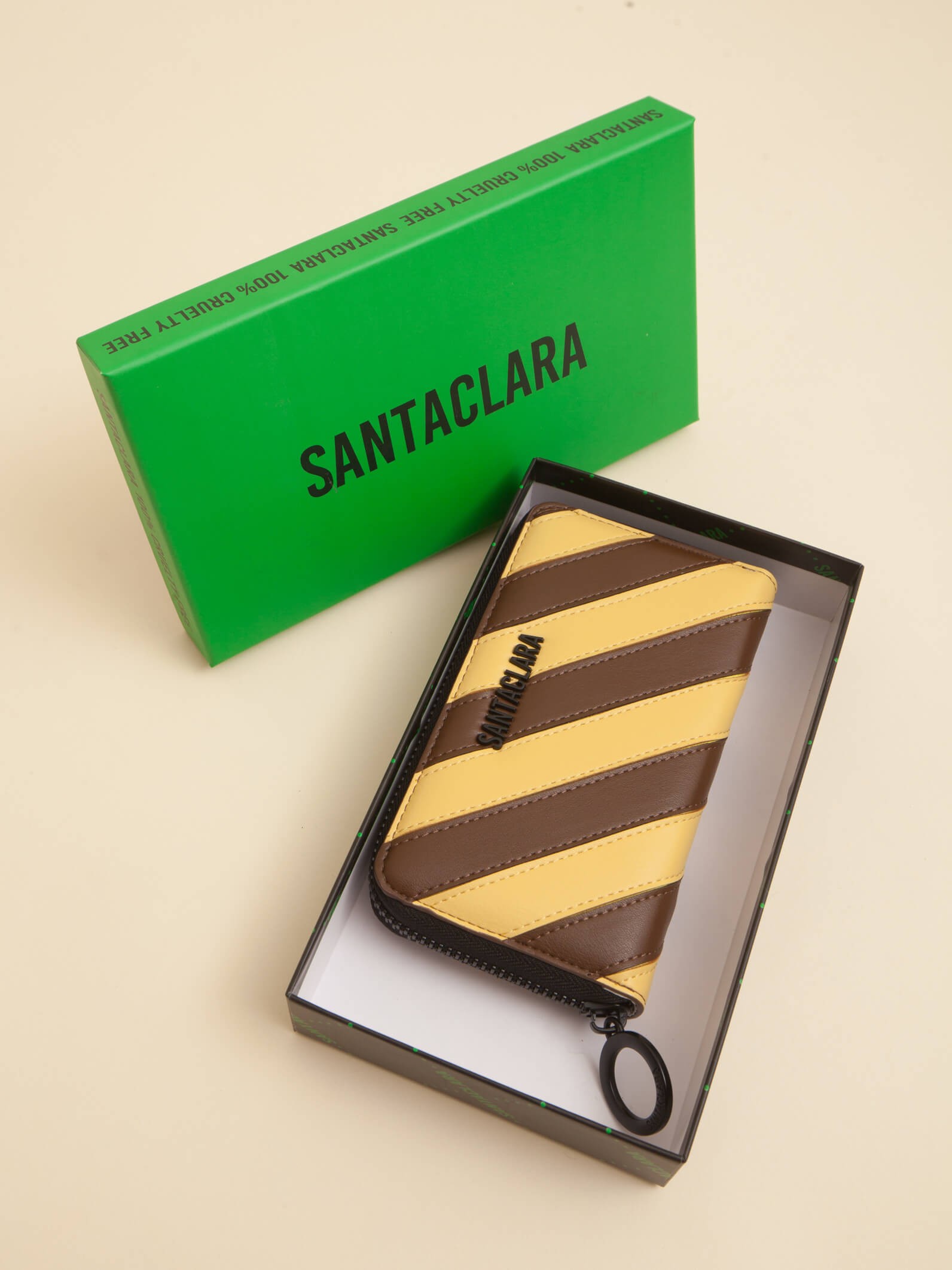 Billetera Stripes Chocolate
