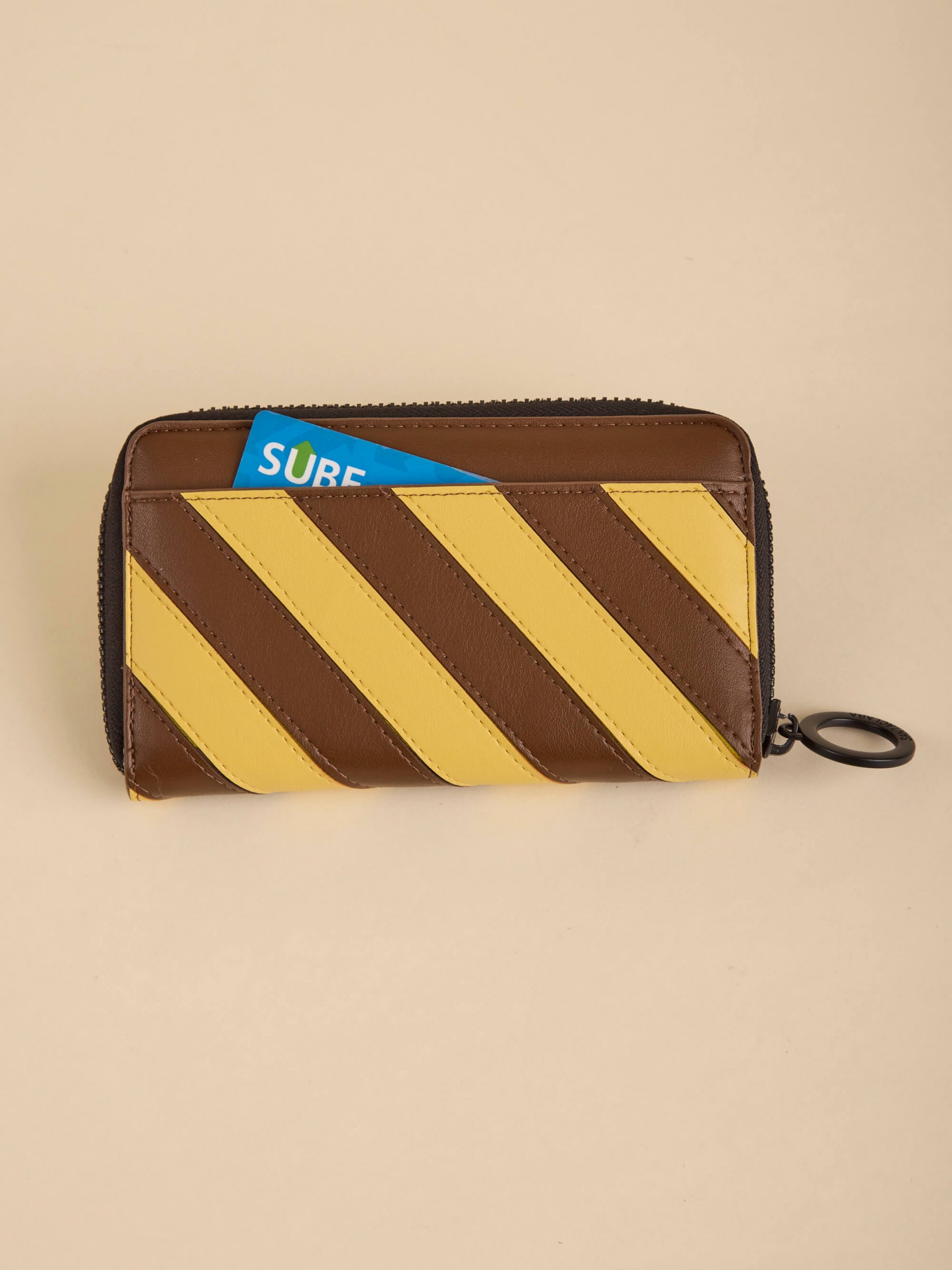 Billetera Stripes Chocolate