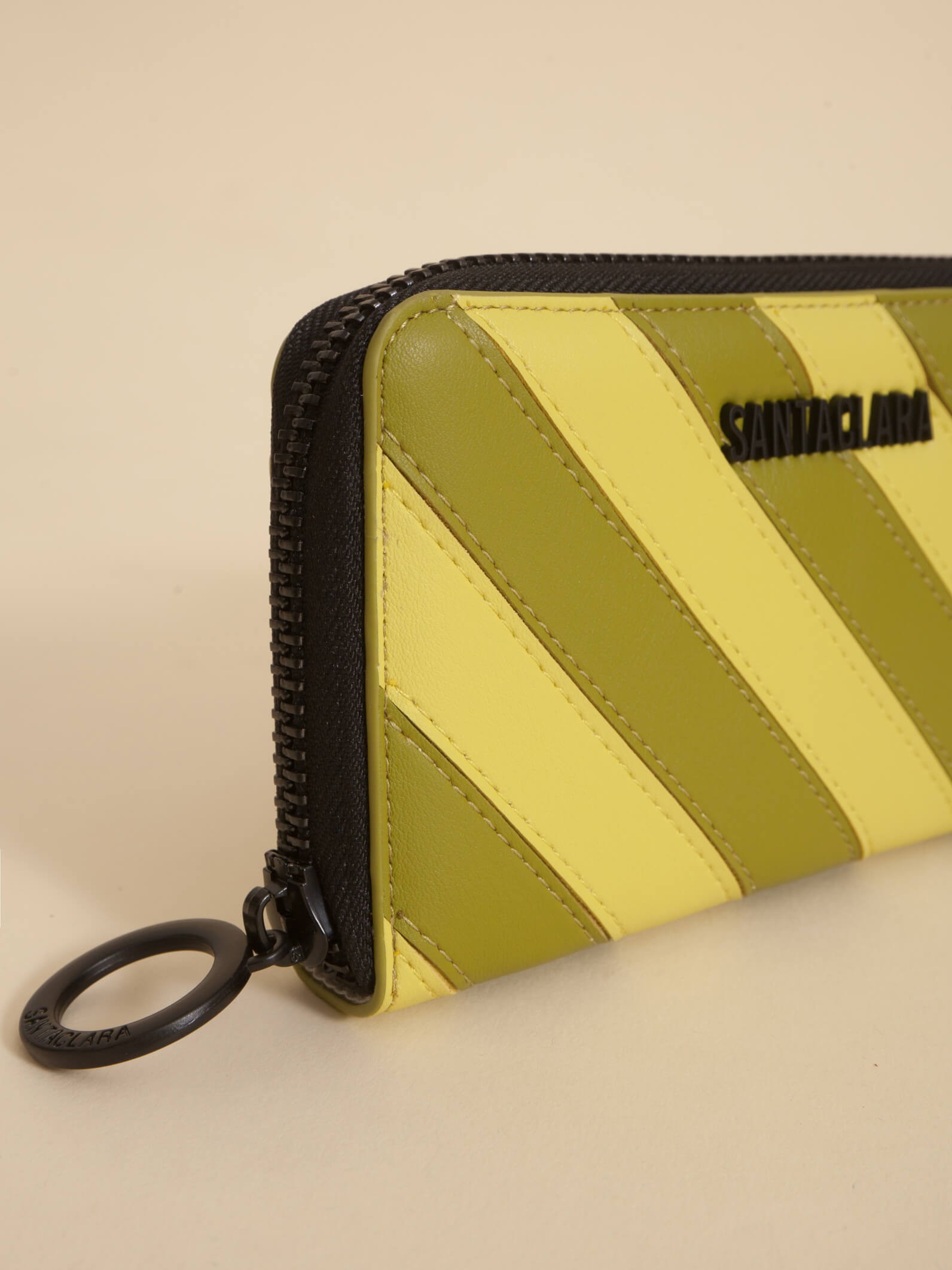 Billetera Stripes Oliva