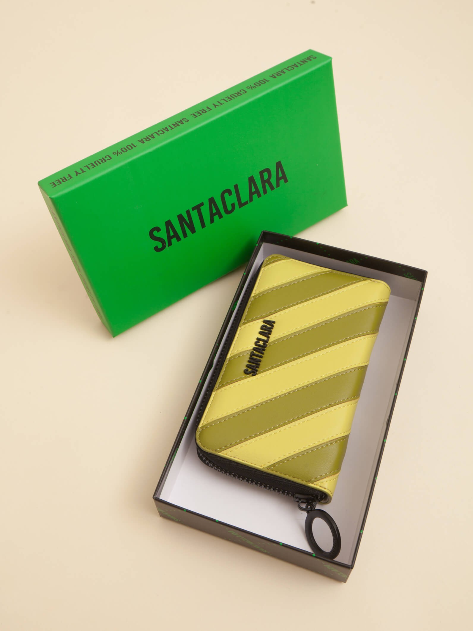 Billetera Stripes Oliva