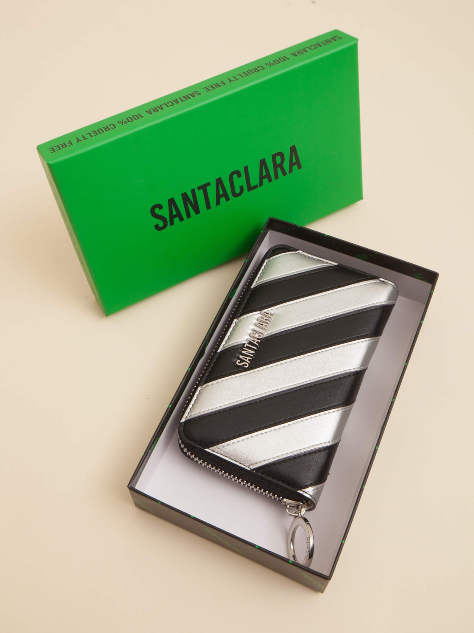 Billetera Stripes Negra