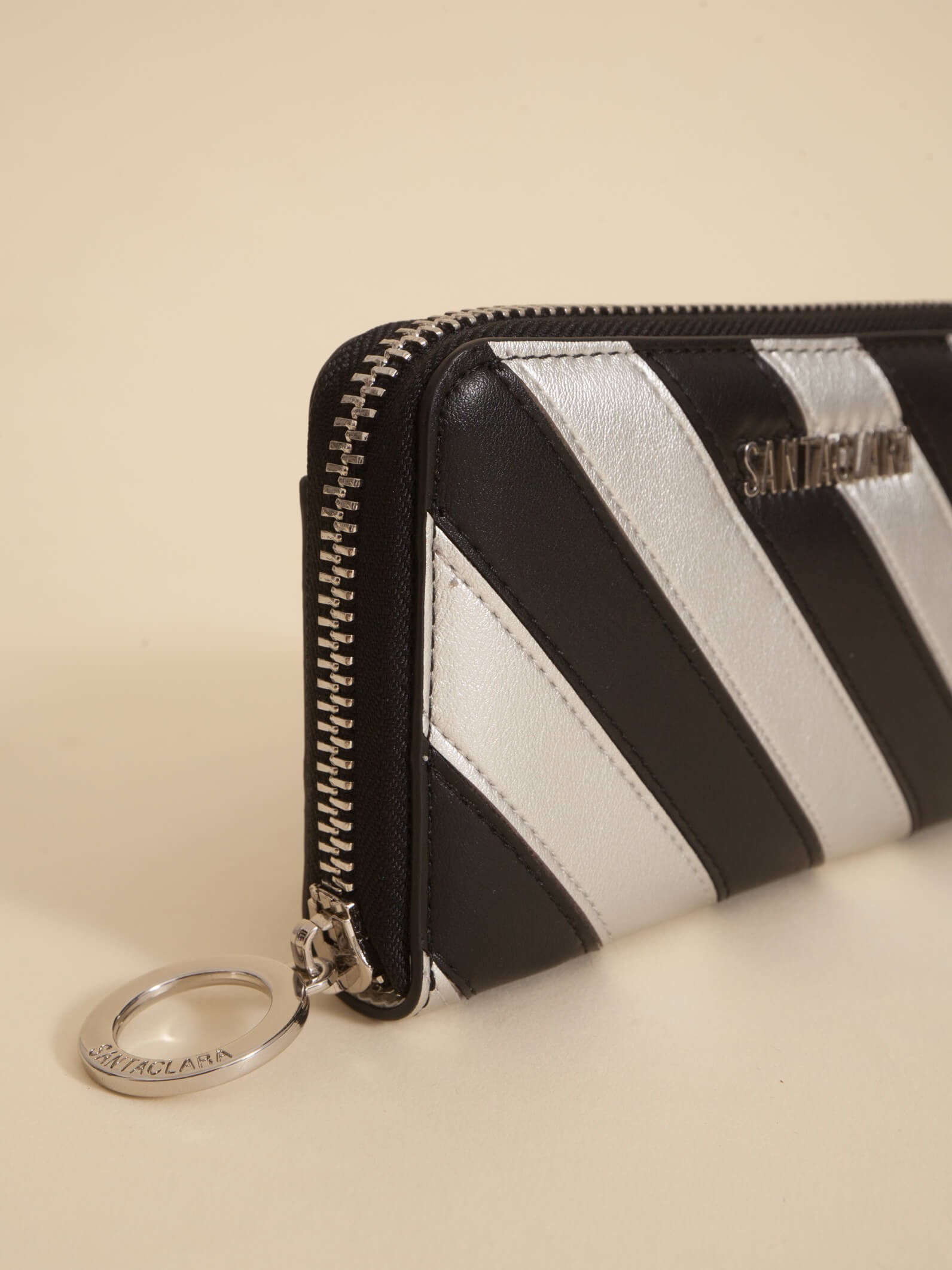 Billetera Stripes Negra