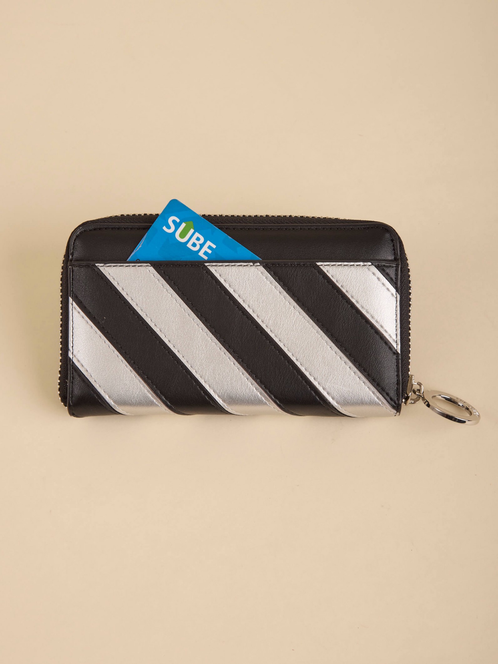 Billetera Stripes Negra