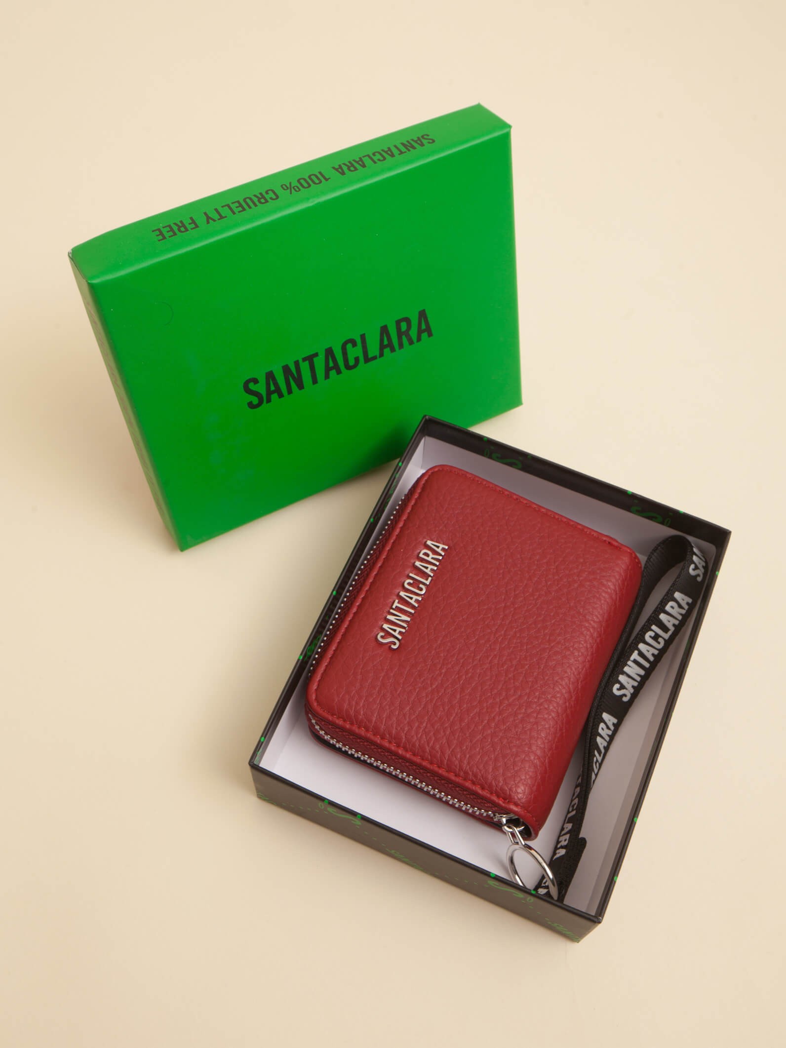 Billetera Tarjetero Amore Rojo Oscuro