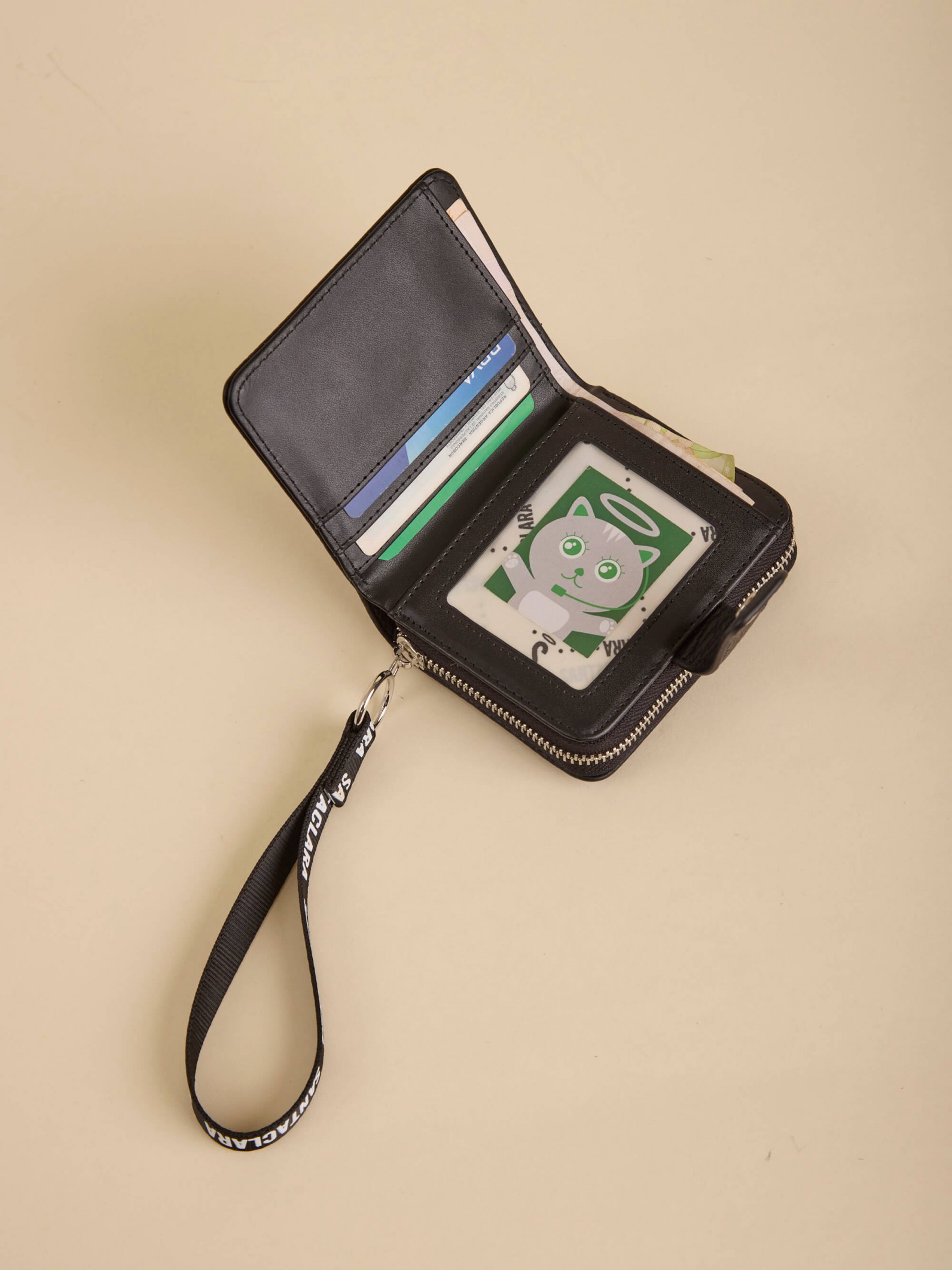 Billetera Tarjetero Amore Negra