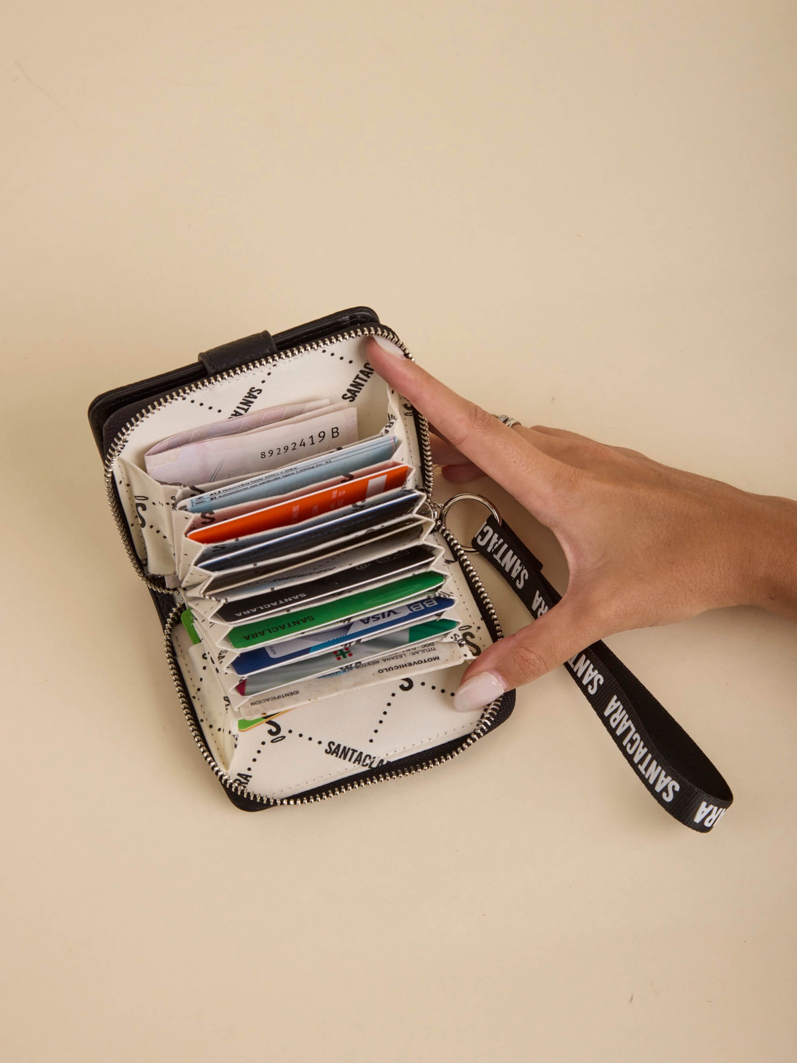 Billetera Tarjetero Amore Negra