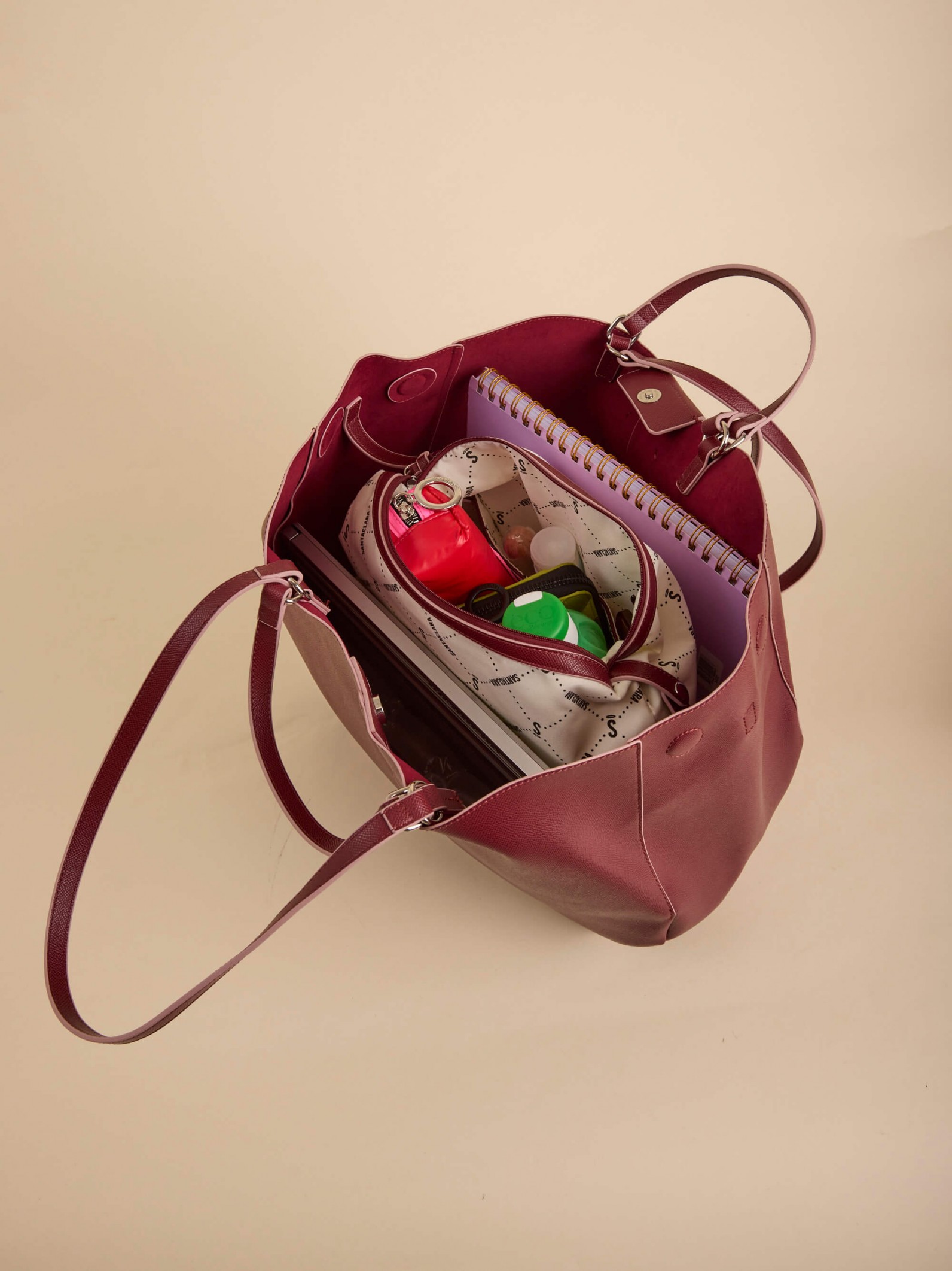 Cartera Shopper Greta Uva