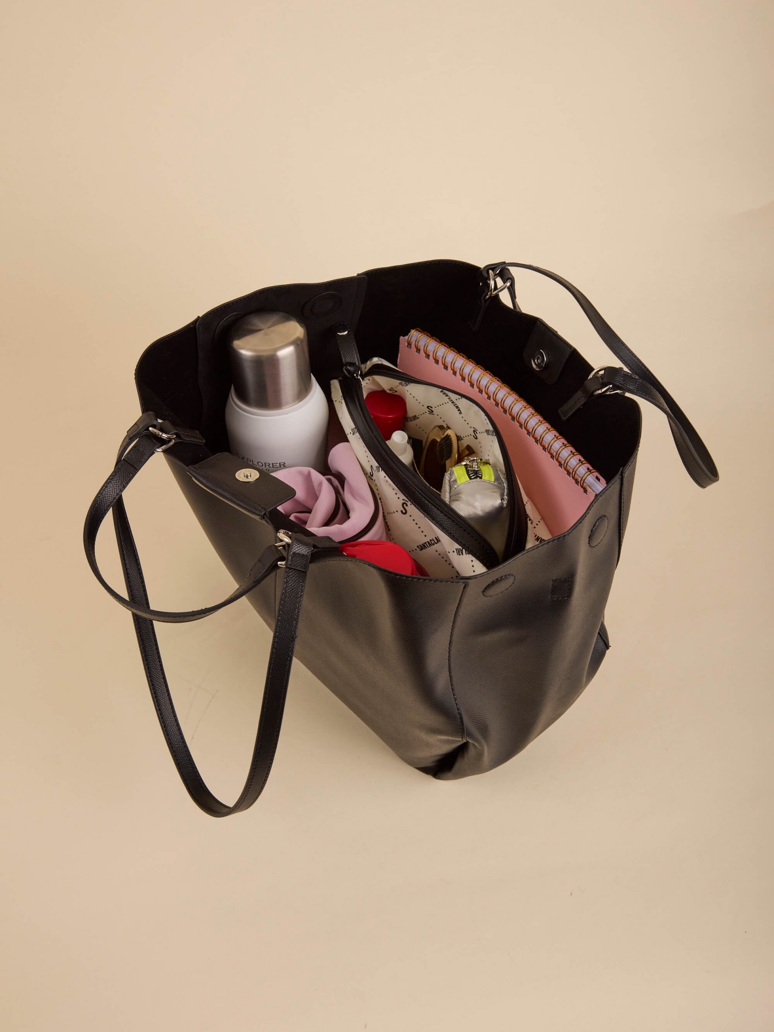 Cartera Shopper Greta Negra