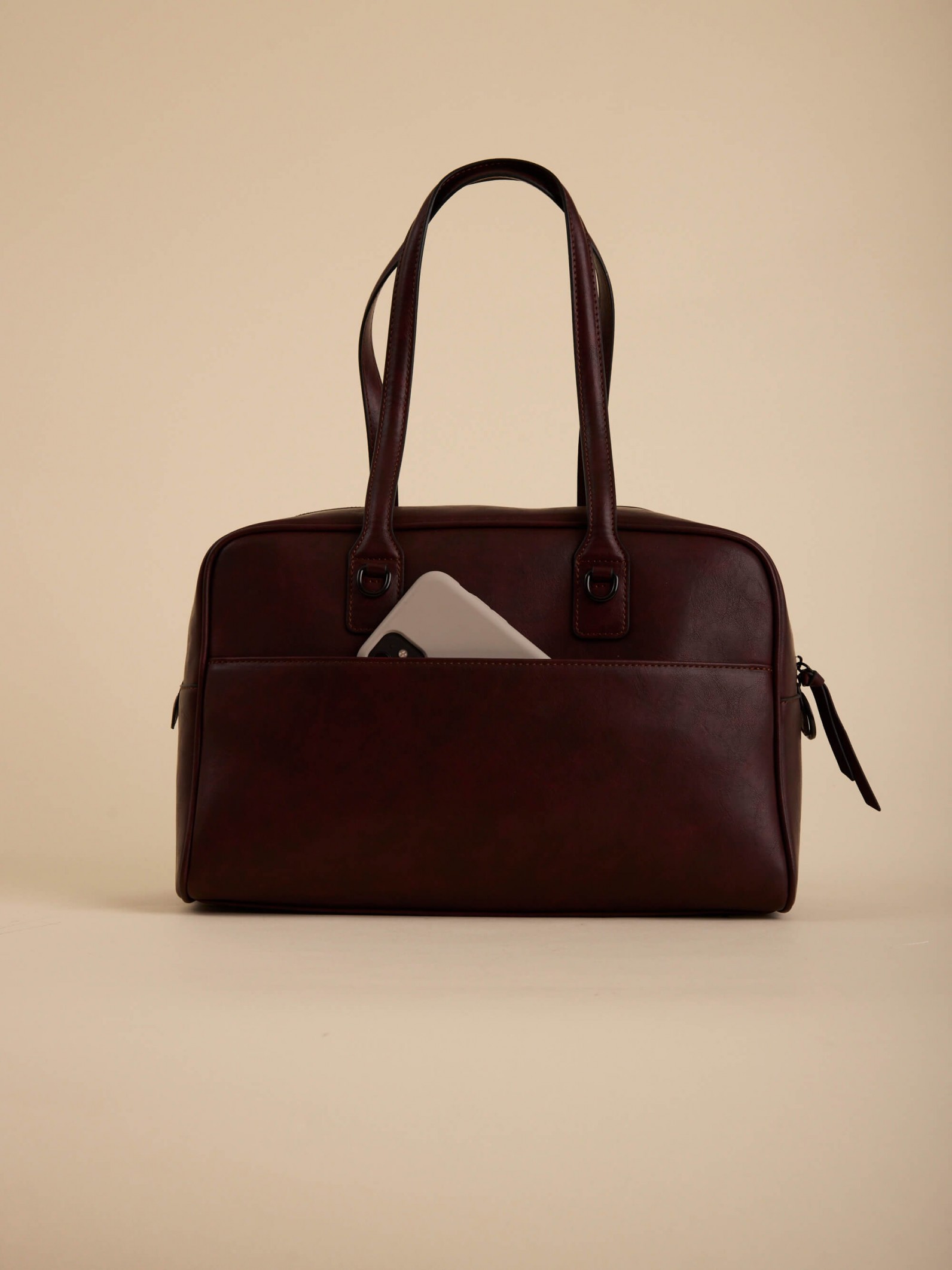 Cartera Baulito Miranda Bordó