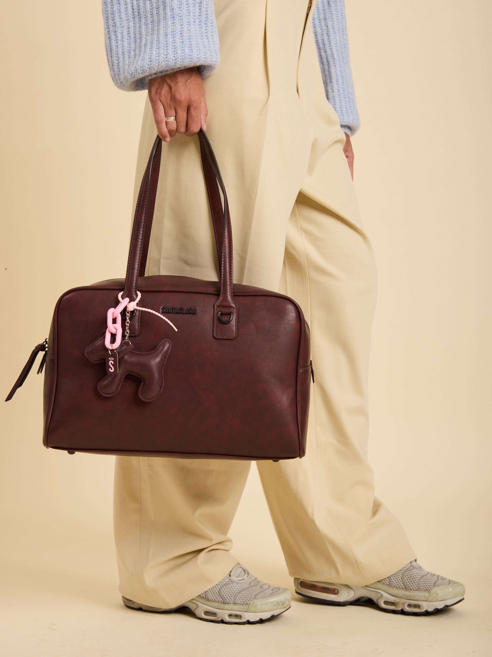 Cartera Baulito Miranda Bordó