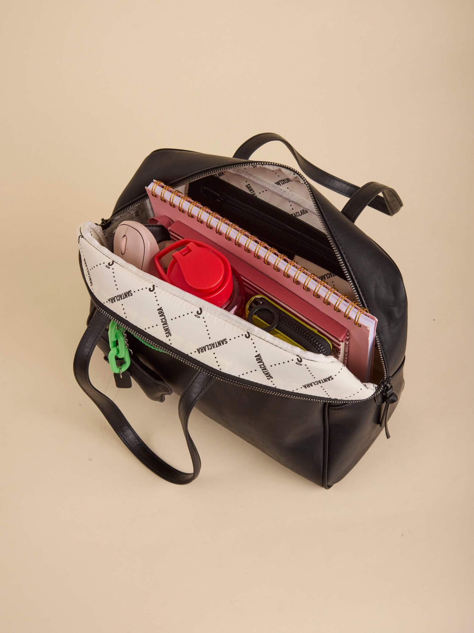 Cartera Baulito Miranda Negra