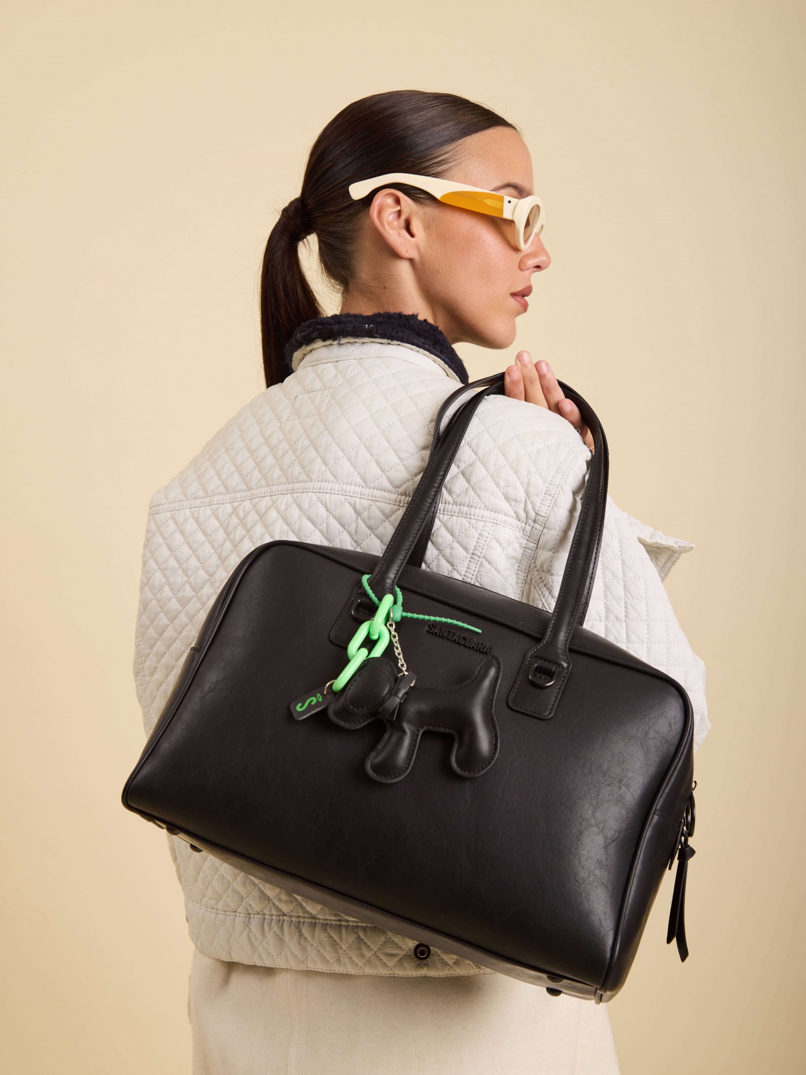 Cartera Baulito Miranda Negra