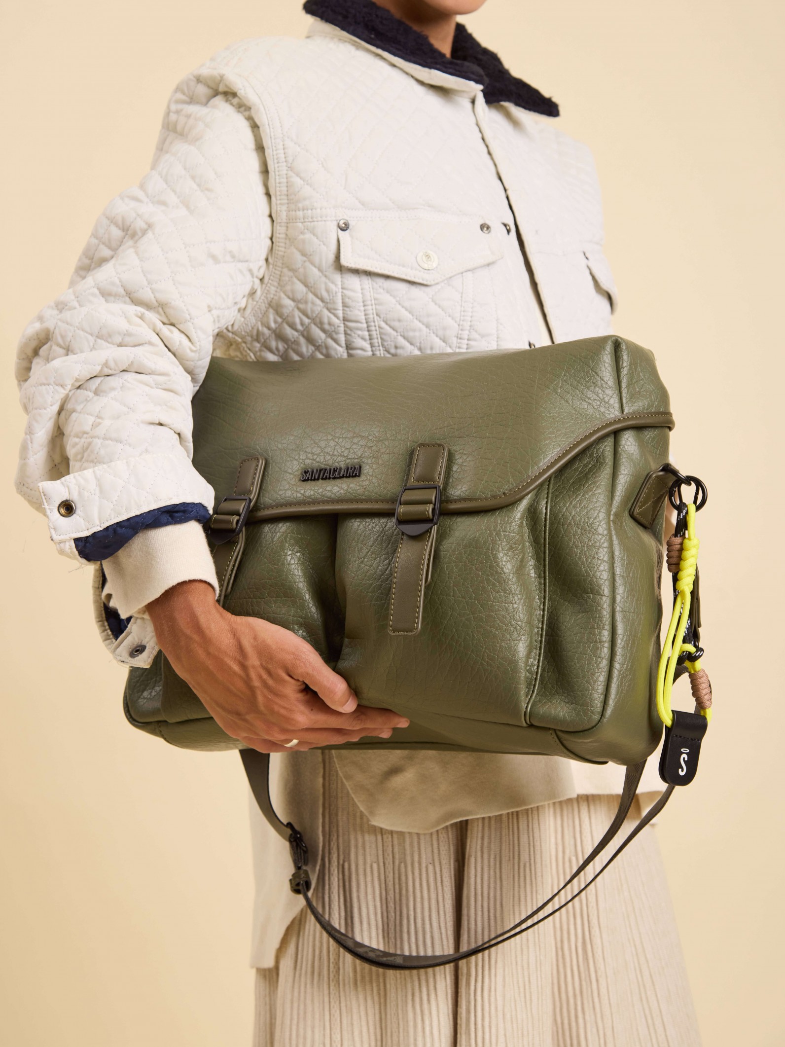 Morral René Verde Porta Notebook