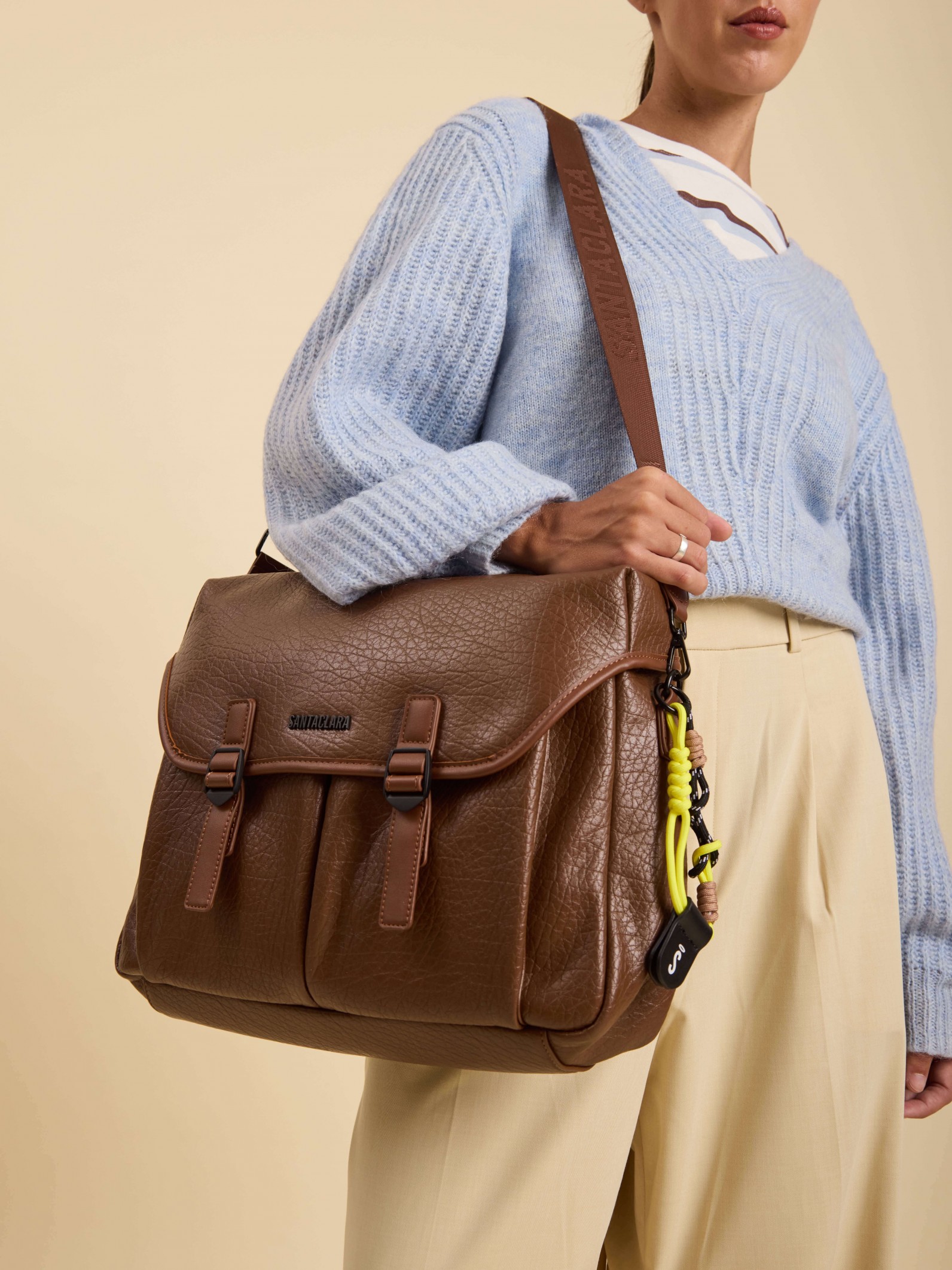 Morral René Chocolate Porta Notebook