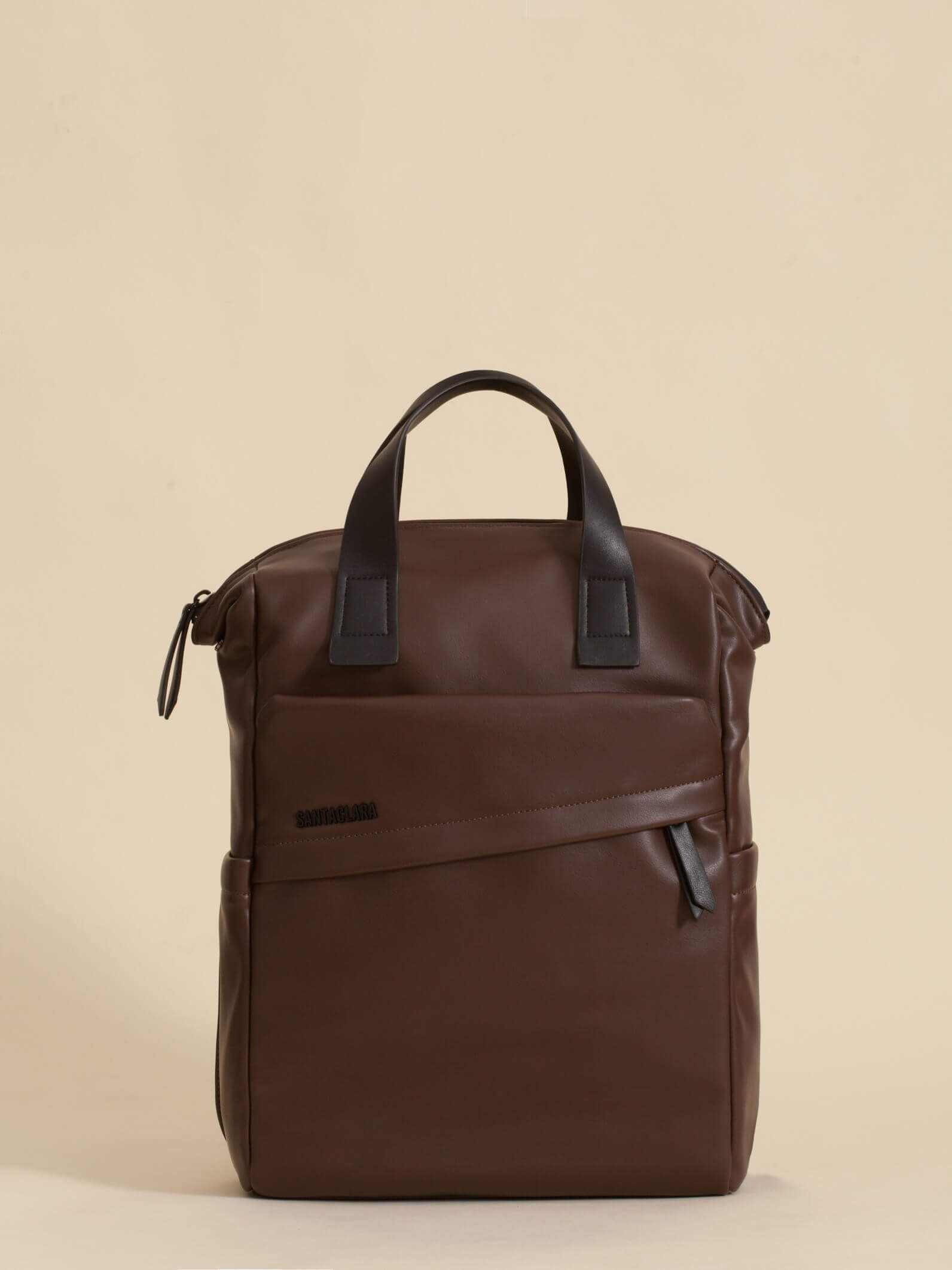 Mochila Bari Chocolate Impermeable Porta Notebook