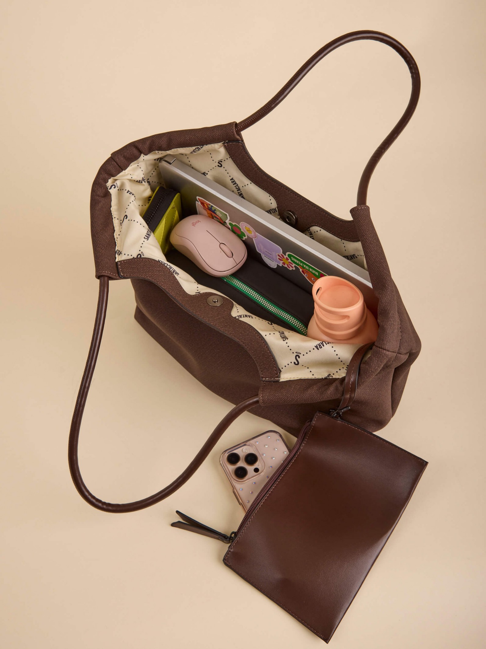 Cartera Shopper Bruma Chocolate