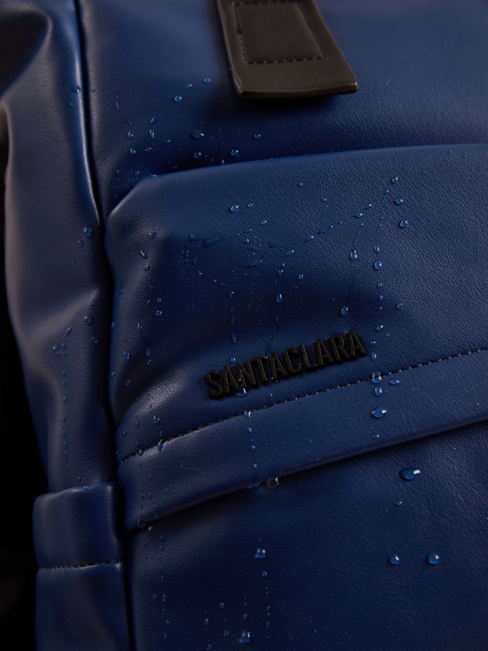 Mochila Bari Azul Impermeable Porta Notebook