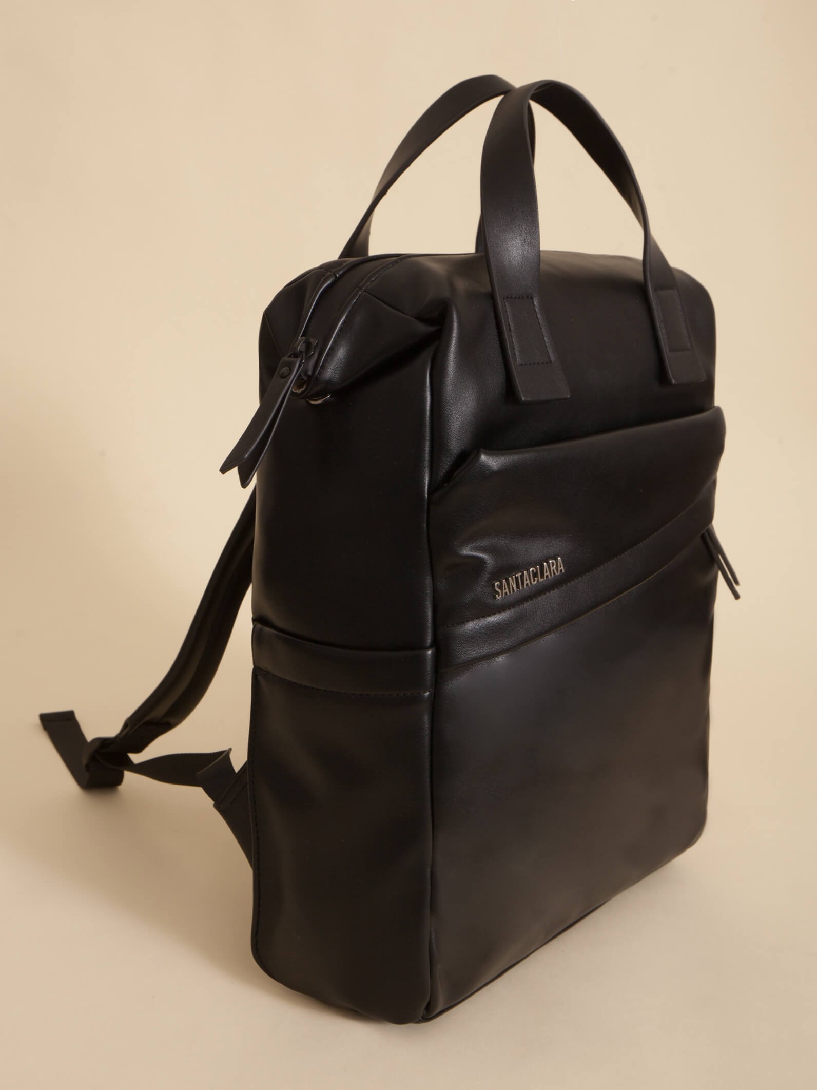 Mochila Bari Negra Impermeable Porta Notebook