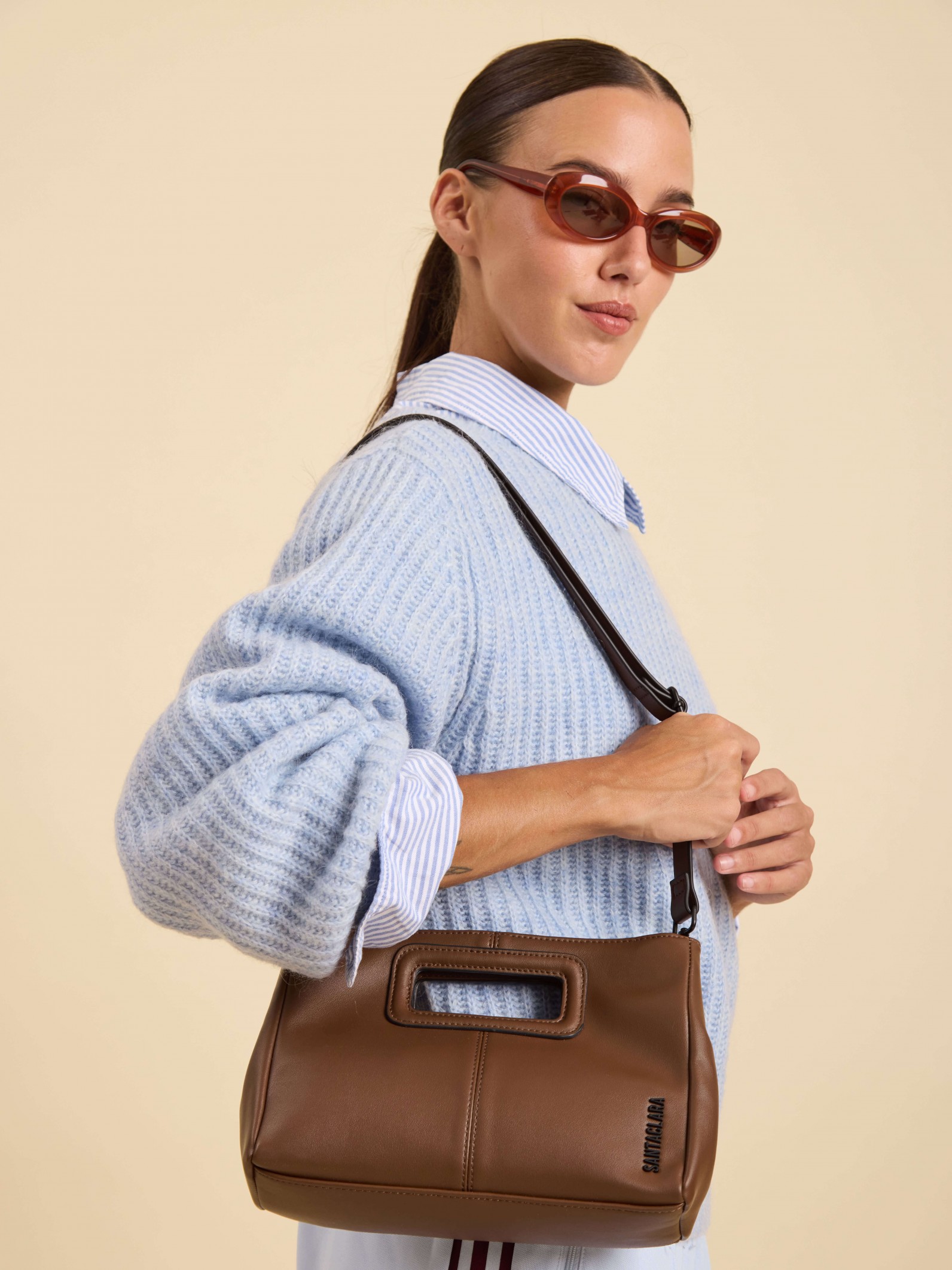 Bandolera Clutch Andy Chocolate