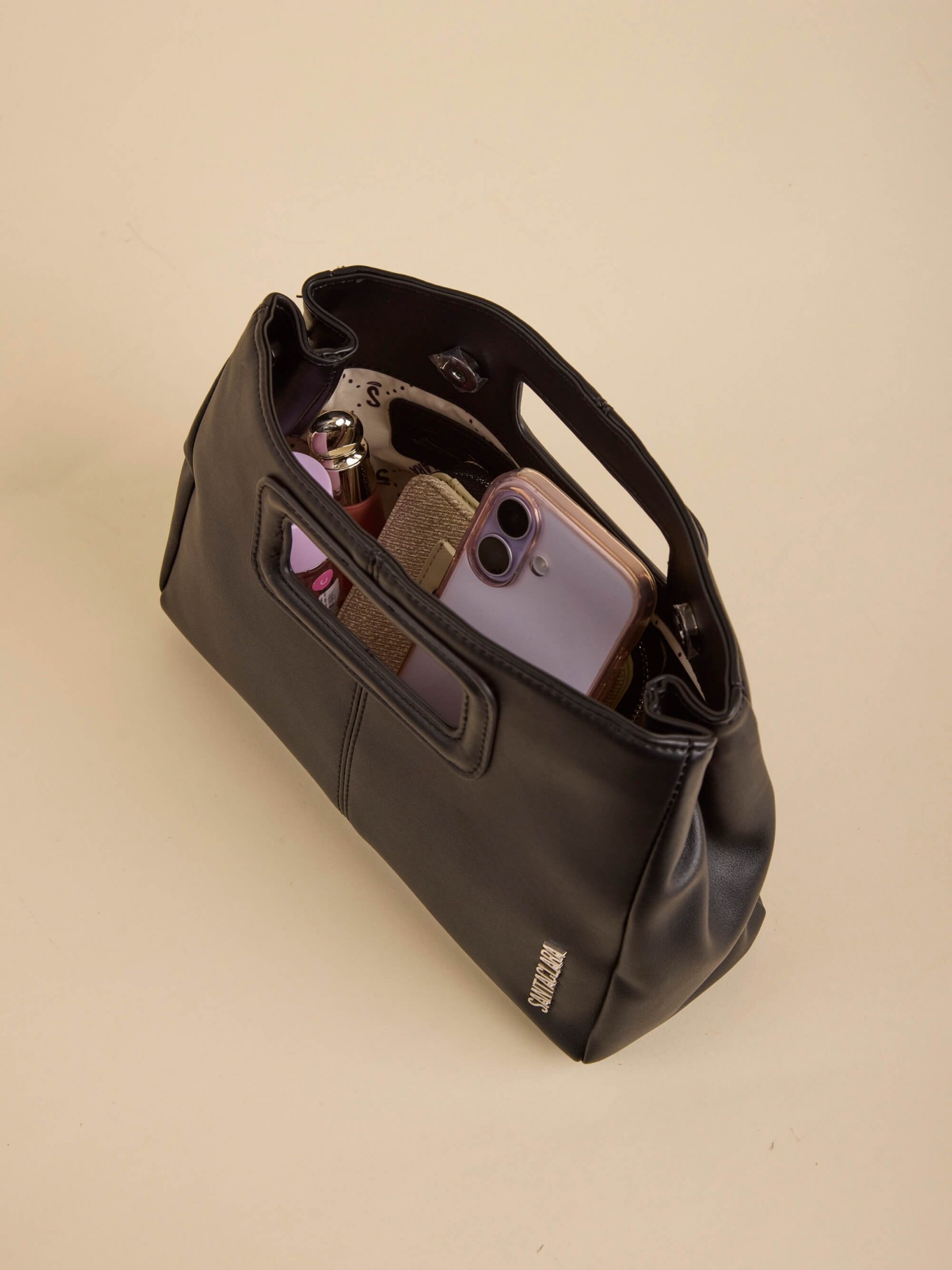 Bandolera Clutch Andy Negra