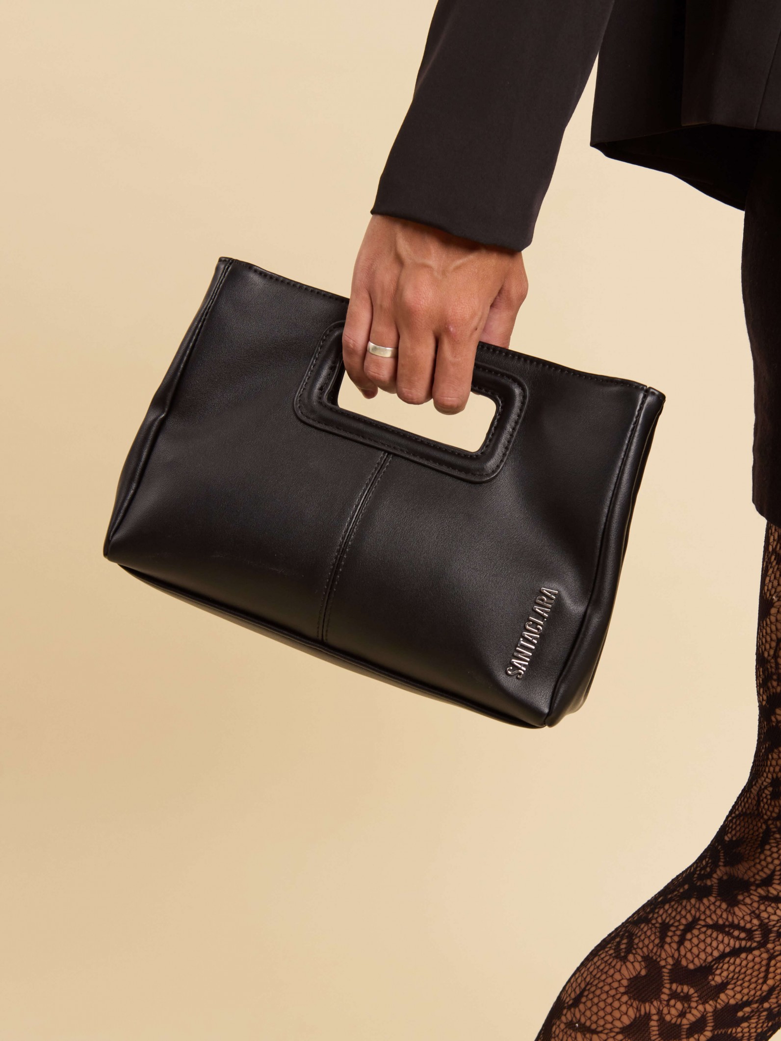 Bandolera Clutch Andy Negra