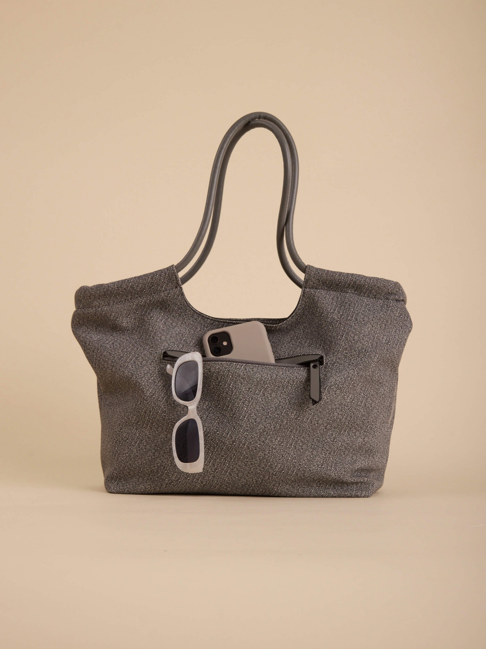 Cartera Shopper Bruma Gris