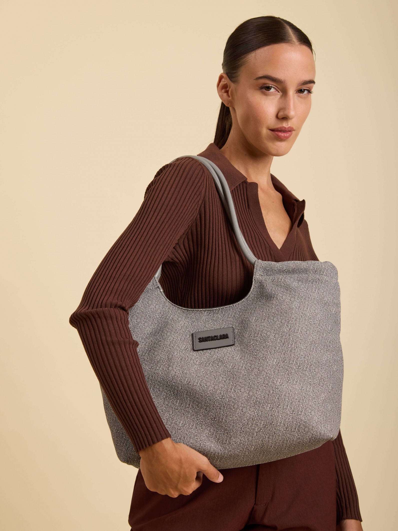 Cartera Shopper Bruma Gris