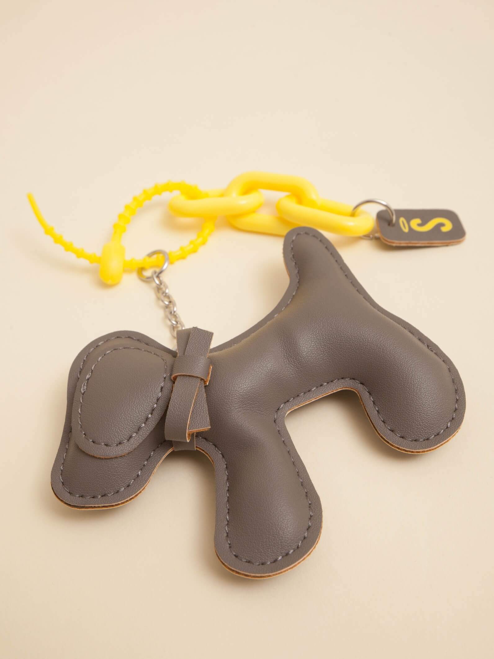 Charm Perro Huella Gris